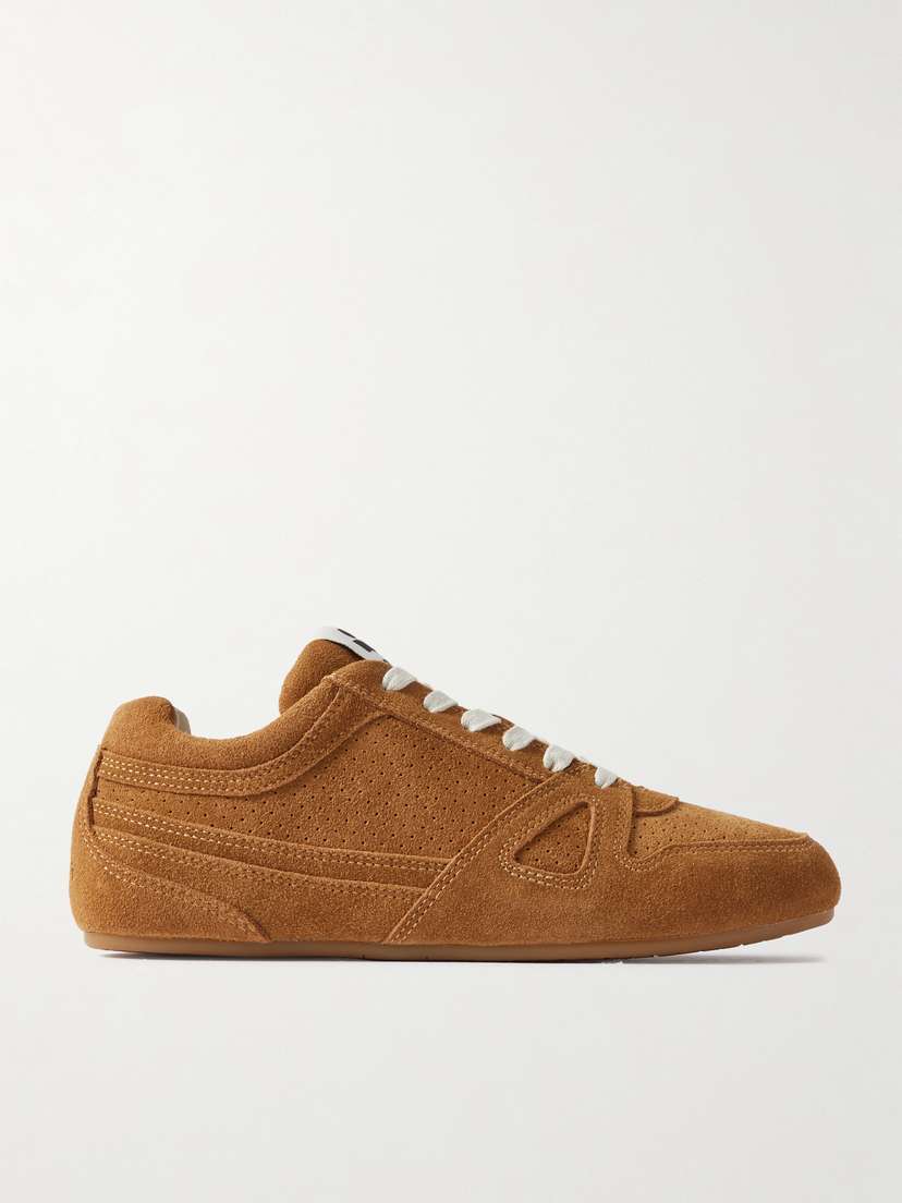 Isabel Marant Senny Perforated Suede Sneakers
