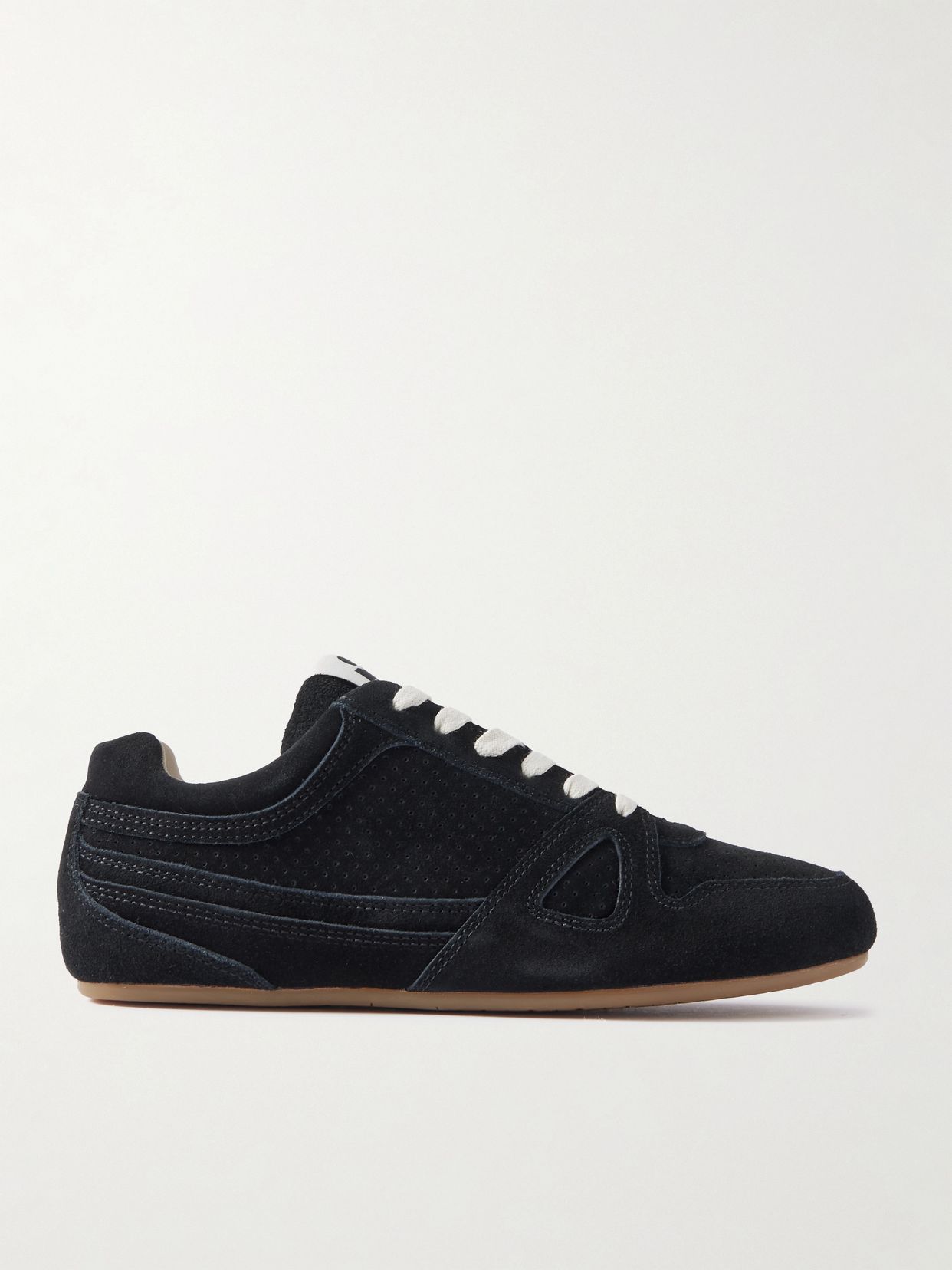 senny perforated suede sneakers