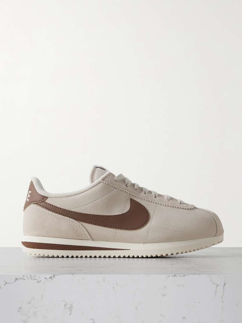 Nike Cortez Leather-trimmed Suede Sneakers