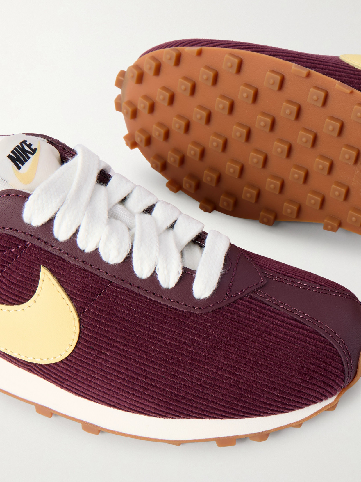 Ld-1000 Leather-Trimmed Corduroy Sneakers