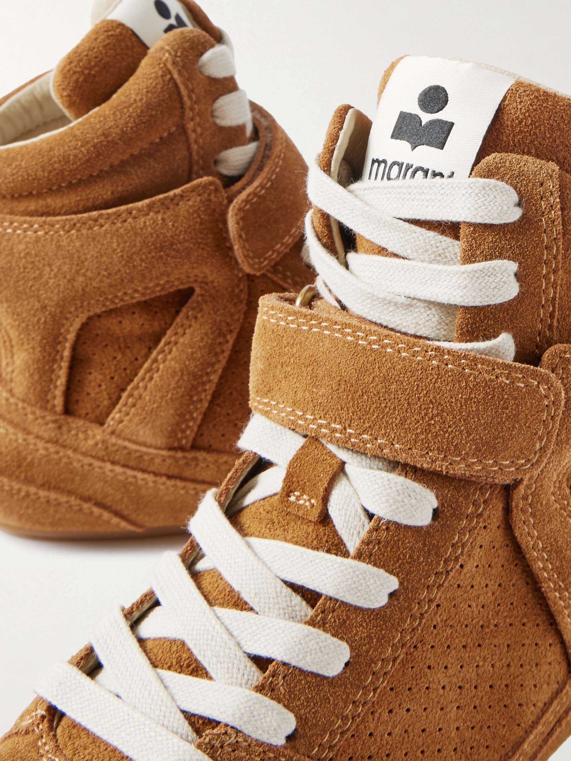 ISABEL MARANT Senny suede high-top sneakers | NET-A-PORTER