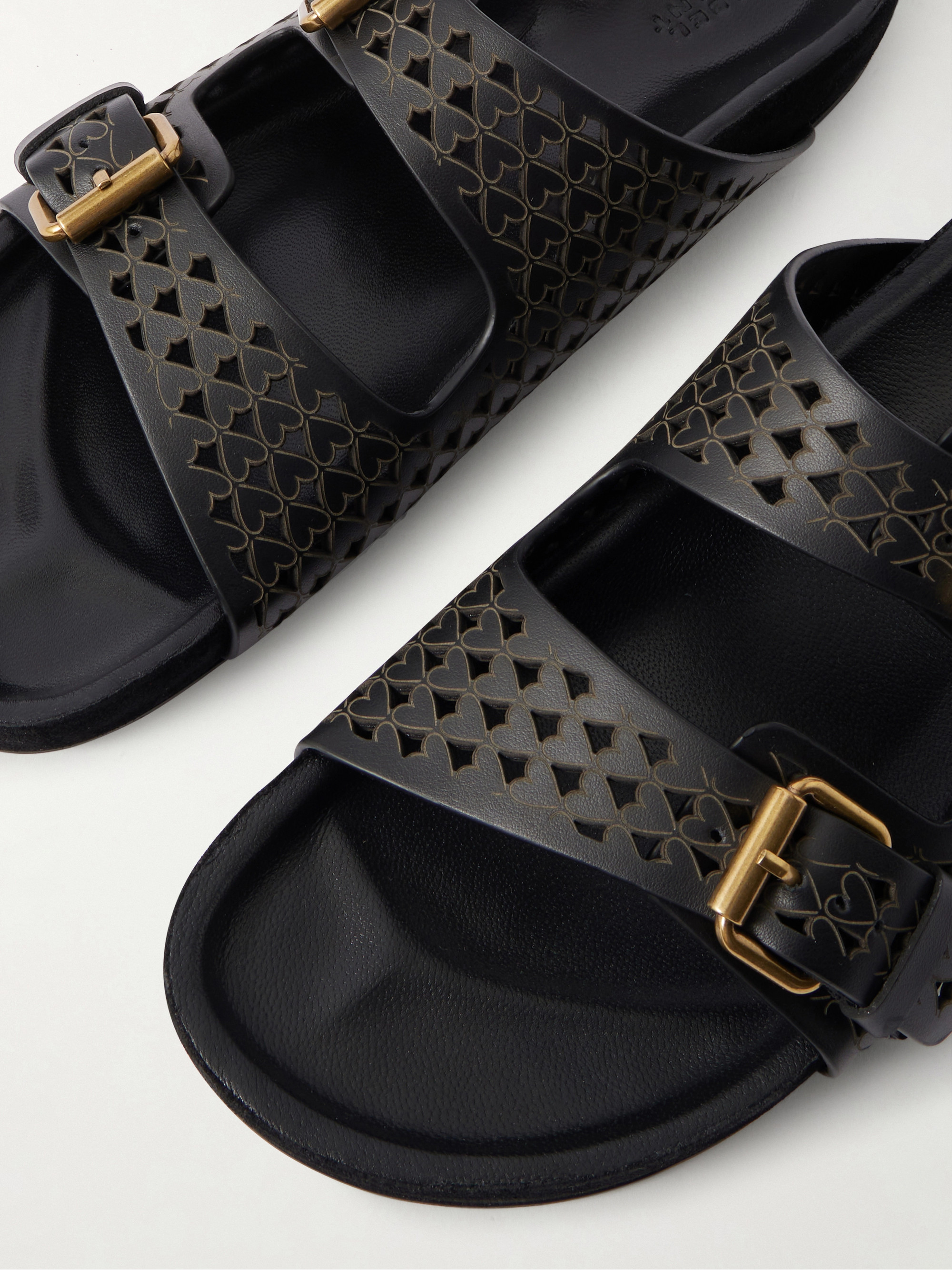 Isabel Marant Lennyo laser-cut leather slides
