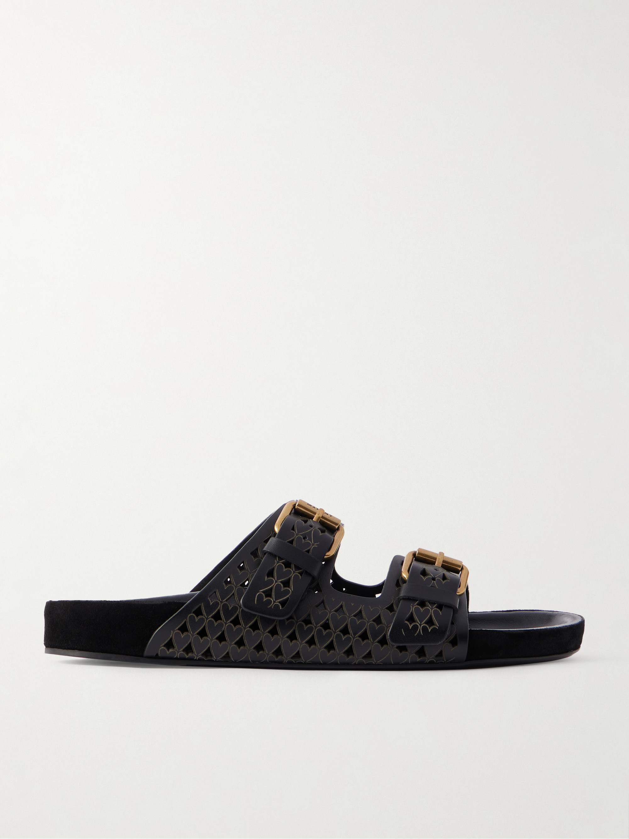 Isabel Marant Lennyo laser-cut leather slides