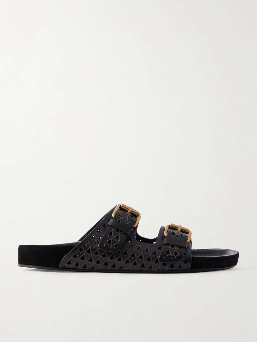 Isabel Marant Lennyo Laser-cut Leather Slides