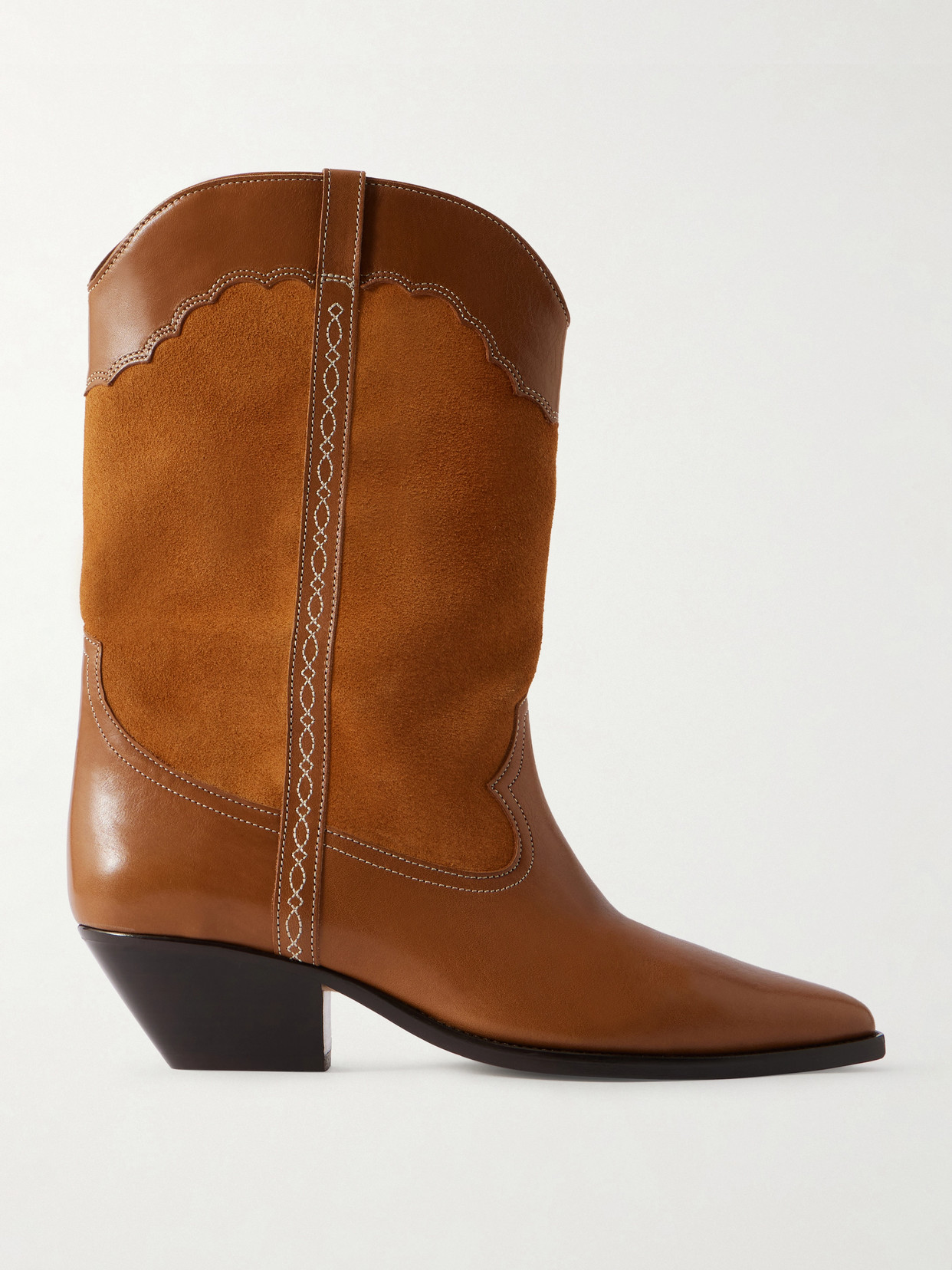 Duerto Embroidered Suede And Ankle Boots