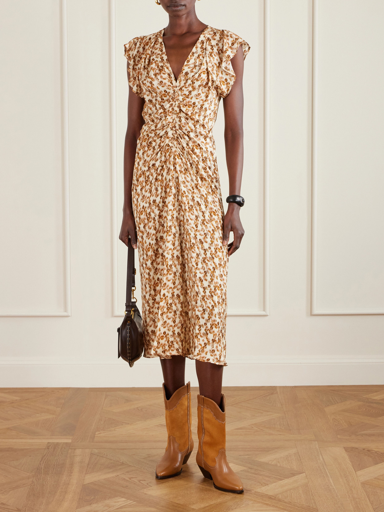 Duerto Embroidered Suede And Ankle Boots