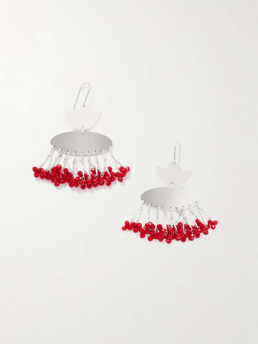 Isabel Marant Nora Silver-tone Beaded Earrings