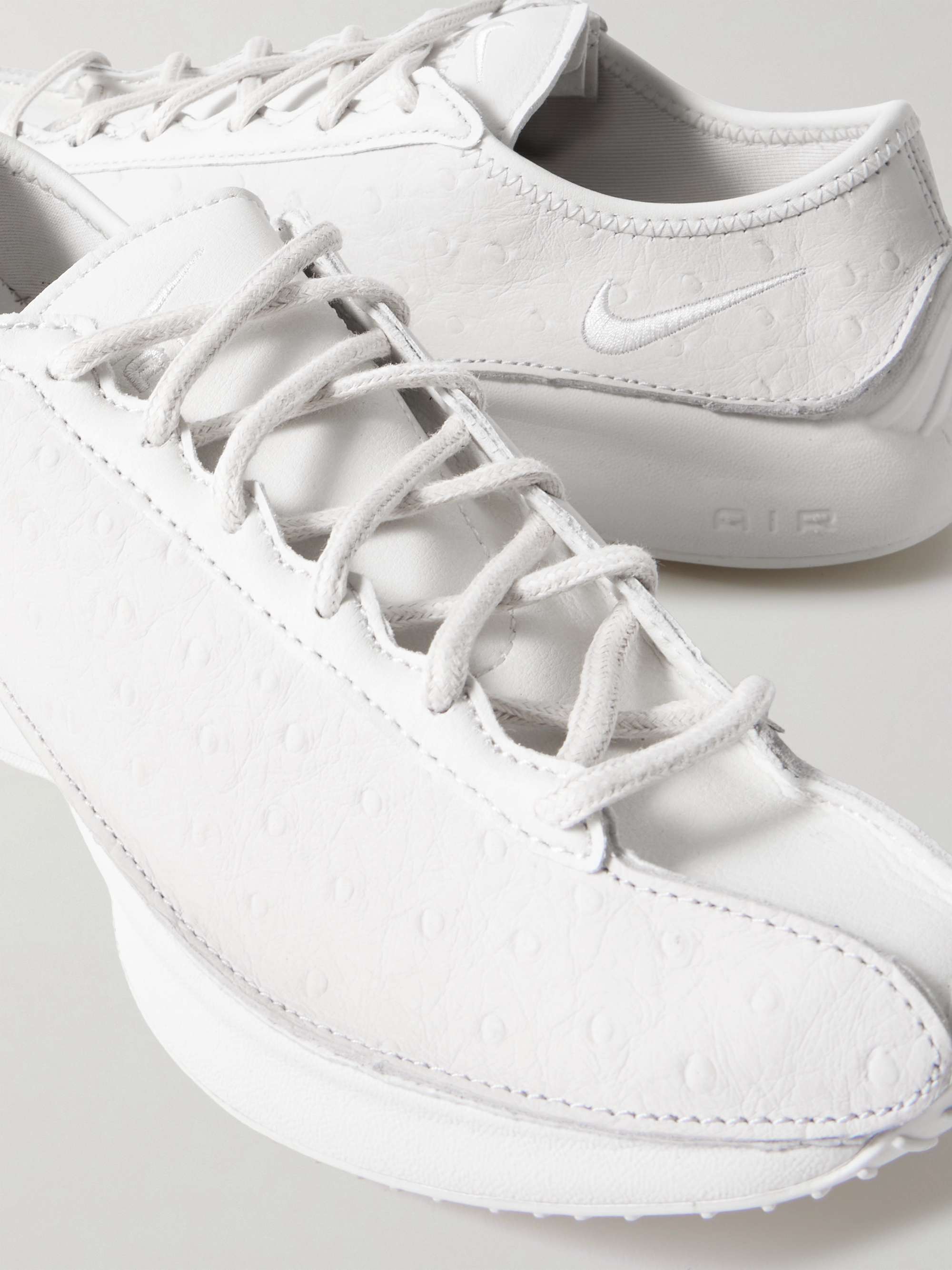NIKE Air Superfly ostrich-effect leather sneakers | NET-A-PORTER