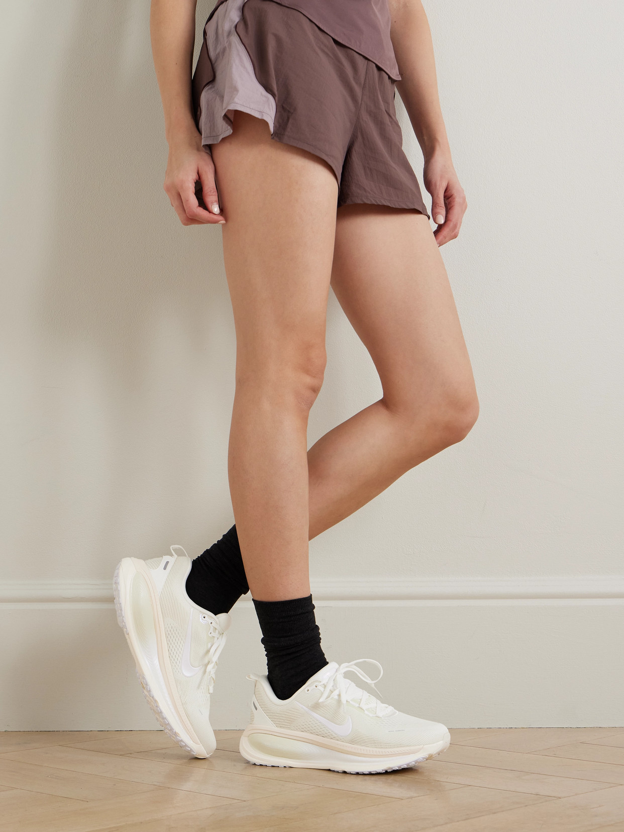 Vomero 18 Leather And Rubber-Trimmed Sneakers