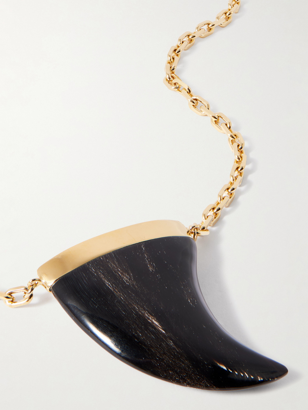 Isabel Marant Gold-tone Bone Pendant Necklace In Gold