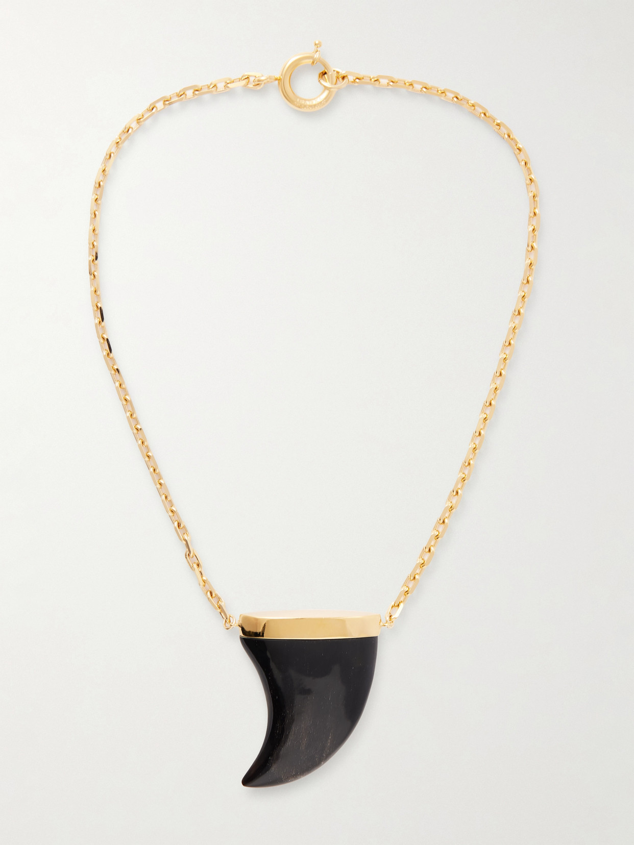 Isabel Marant Gold-tone Bone Pendant Necklace