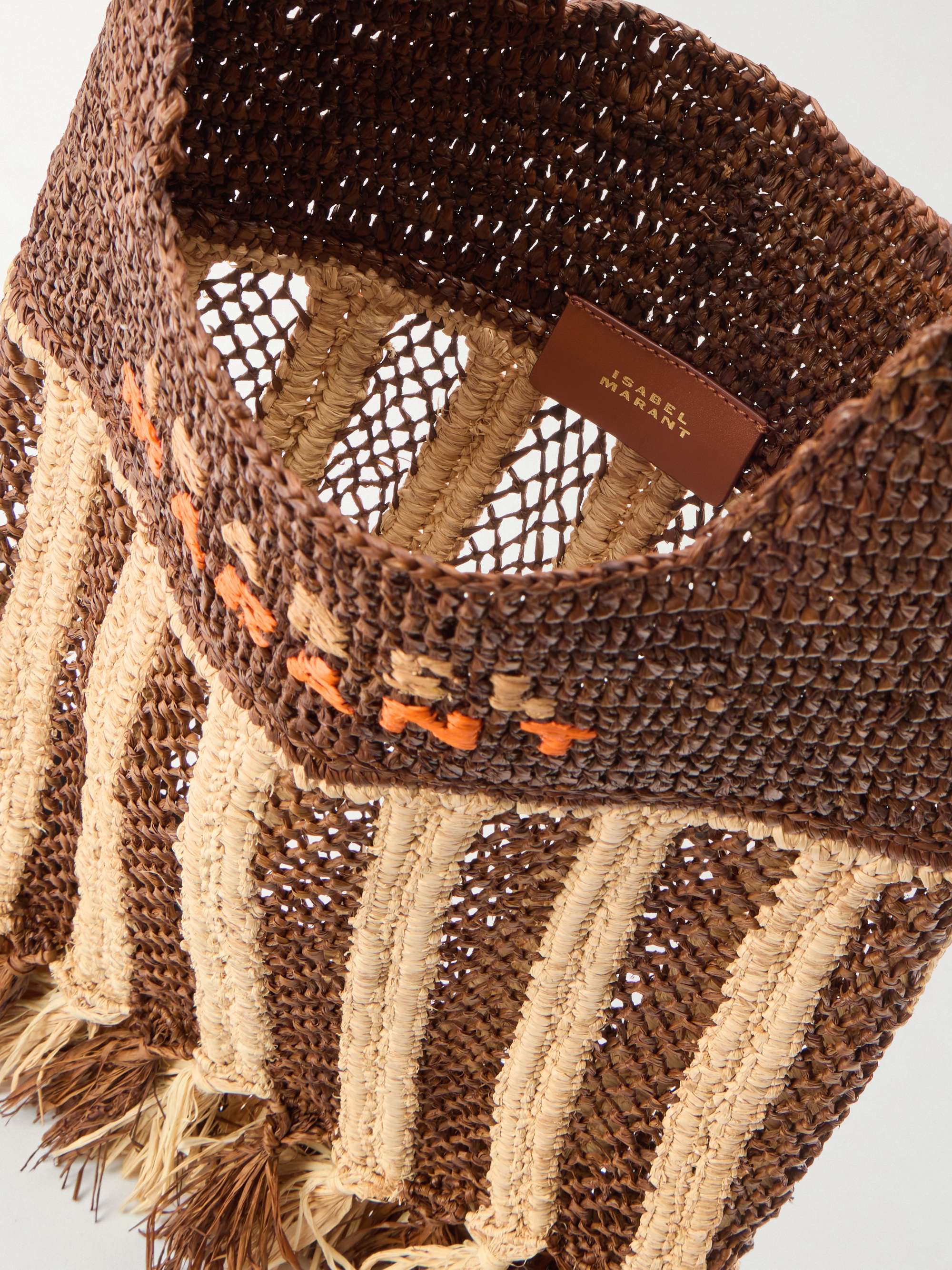 ISABEL MARANT Praia raffia tote bag | NET-A-PORTER
