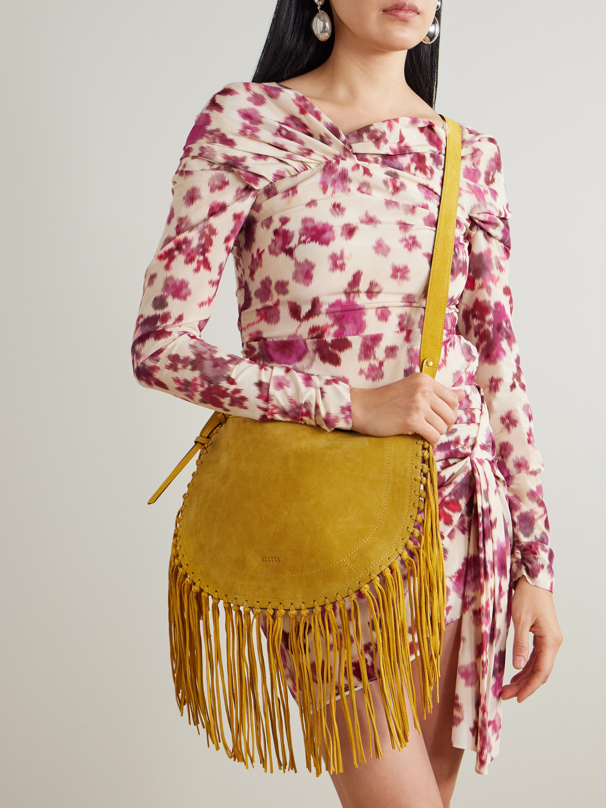 Oskan Soft Fringed Shoulder Bag