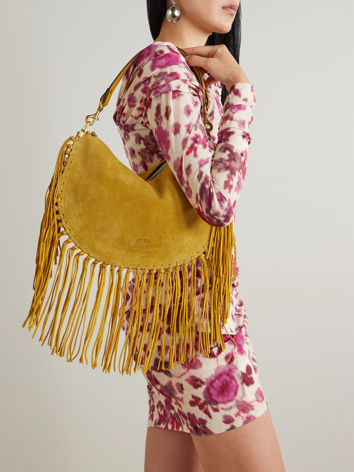 Oskan Soft Fringed Shoulder Bag