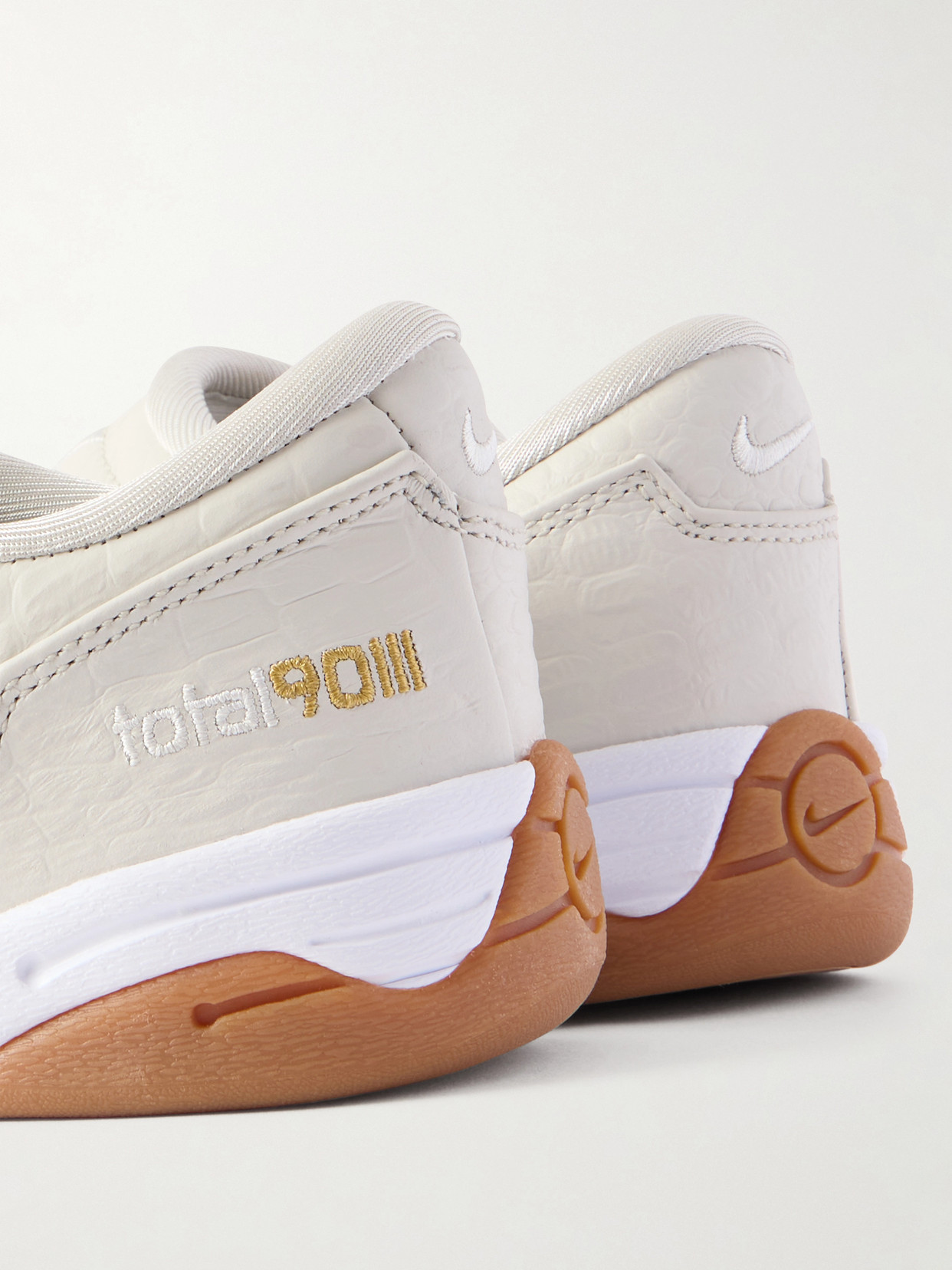T90 Embroidered Croc-Effect Sneakers