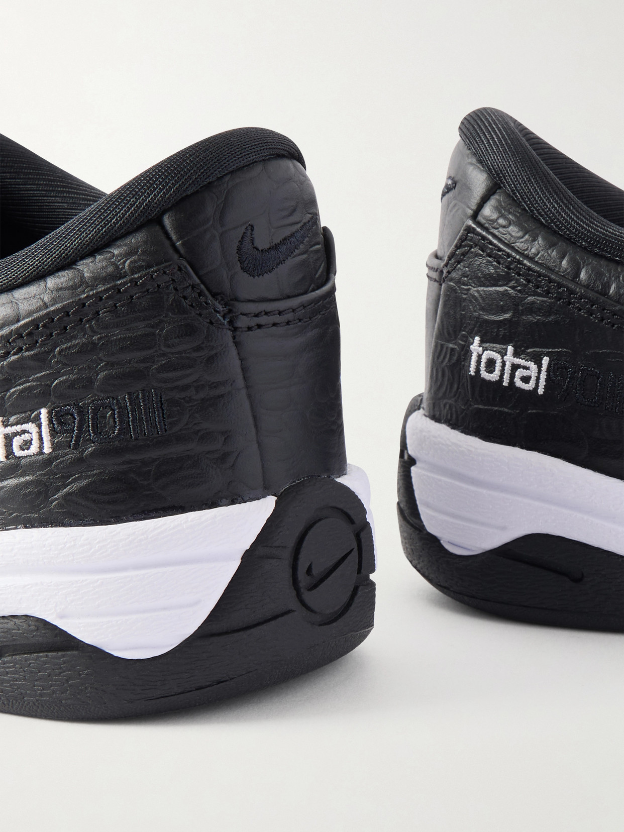 T90 Embroidered Croc-Effect Sneakers