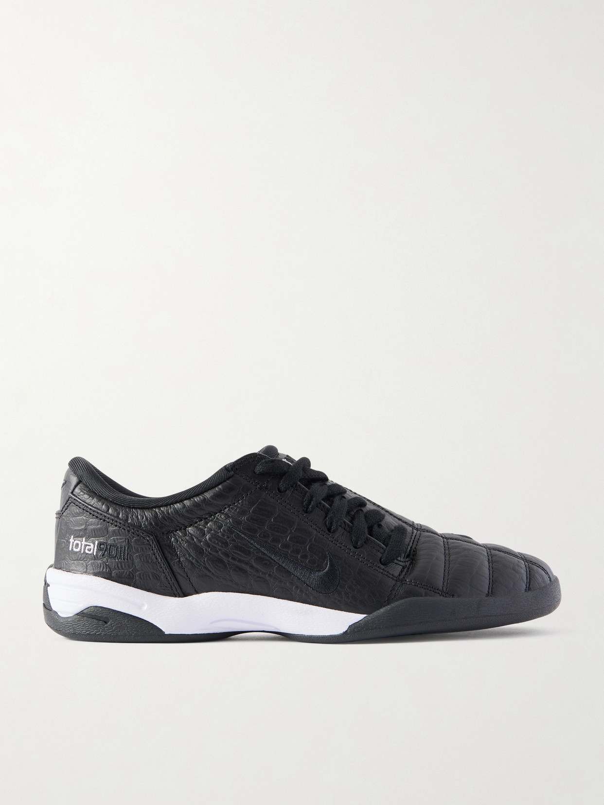 T90 Embroidered Croc-Effect Sneakers