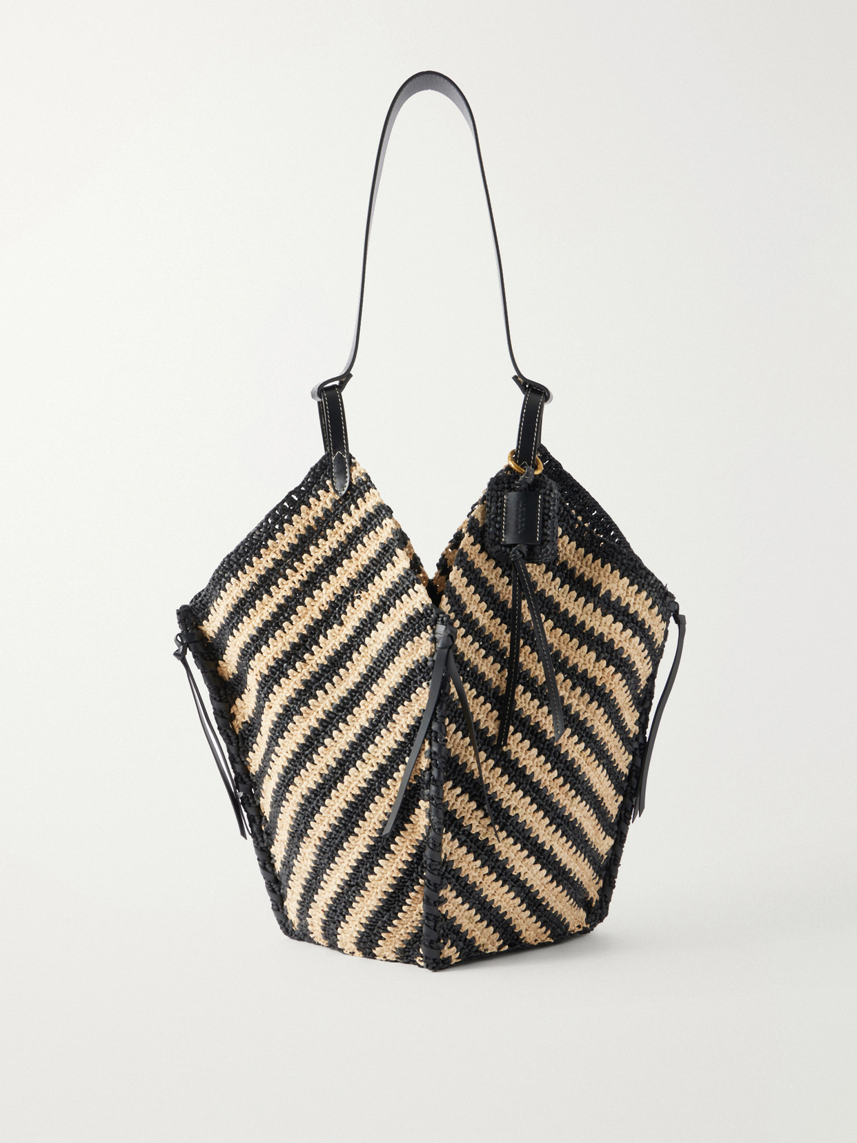 Isabel Marant Tampa Raffia Tote Bag In Black