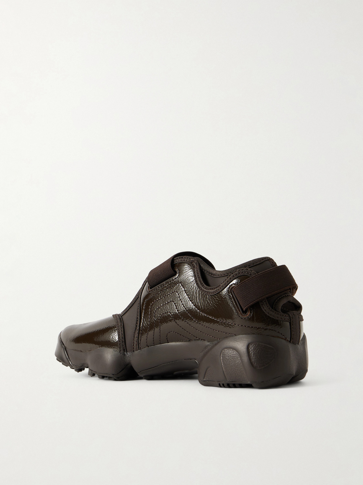 Air Rift Patent Leather Split-Toe Sneakers