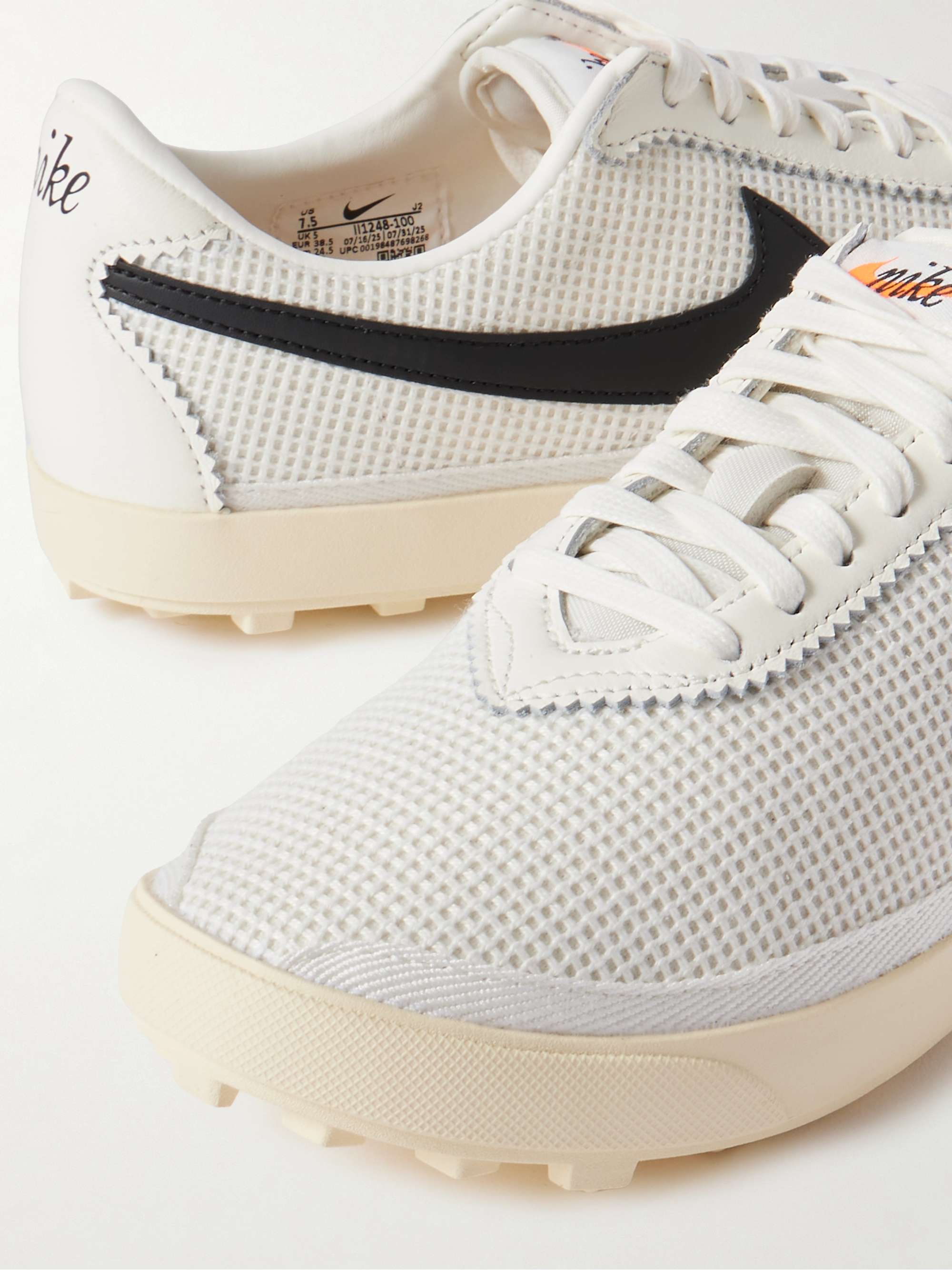 NIKE Astrograbber leather-trimmed mesh sneakers | NET-A-PORTER