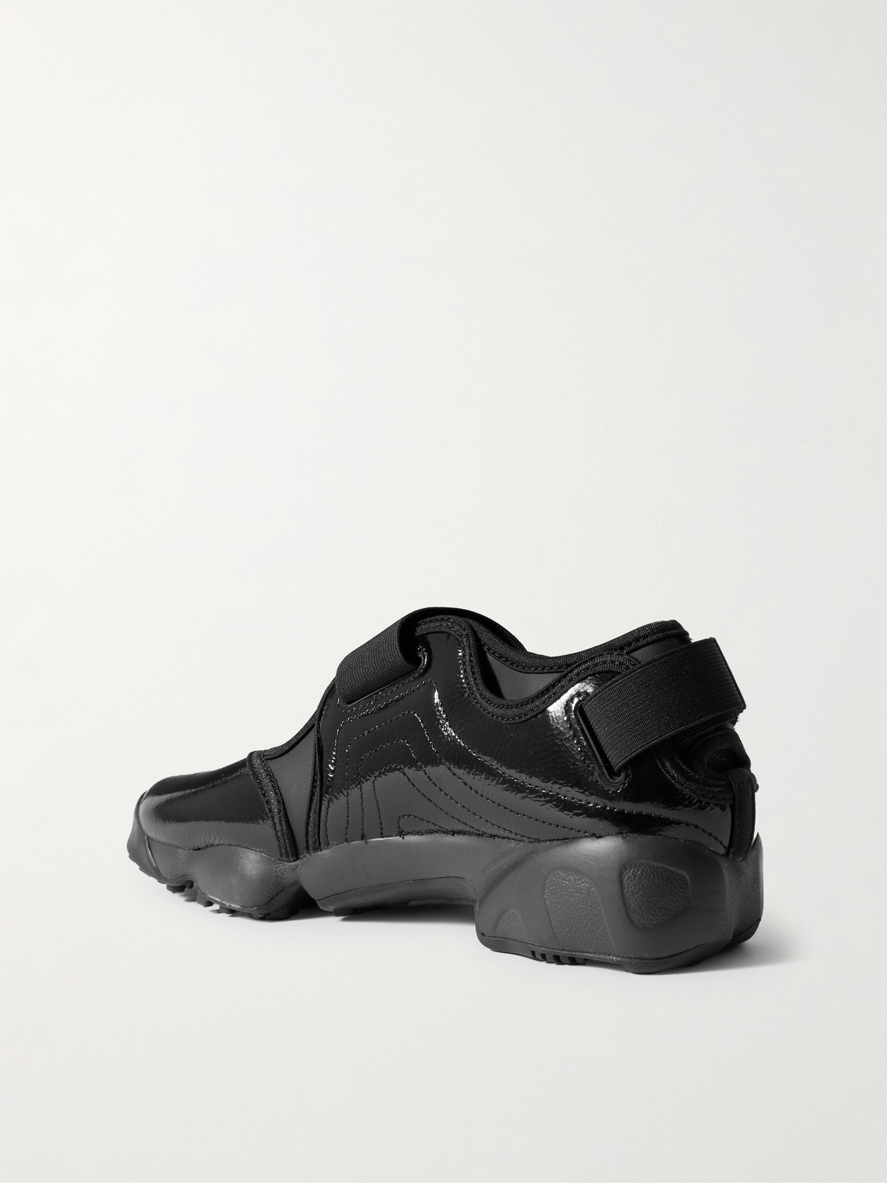 Air Rift Paneled Leather Split-Toe Sneakers
