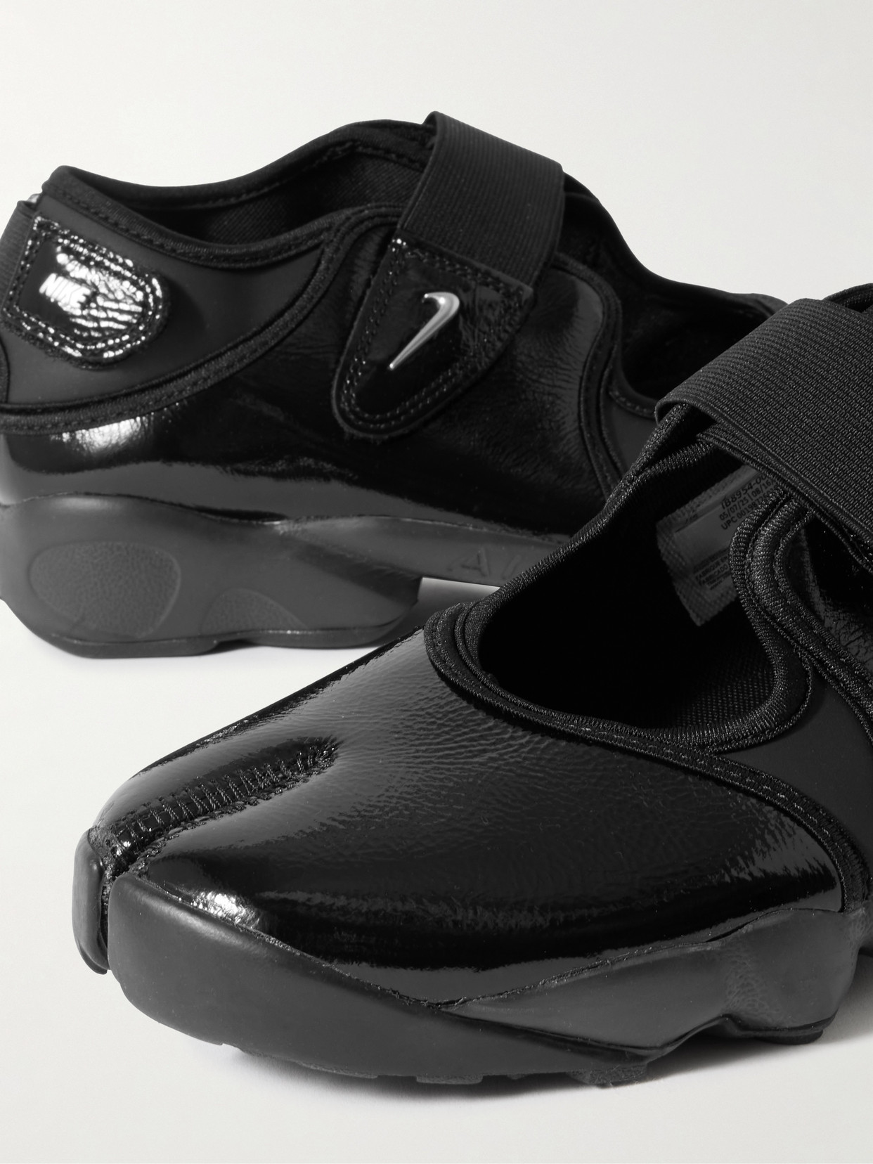 Air Rift Paneled Leather Split-Toe Sneakers