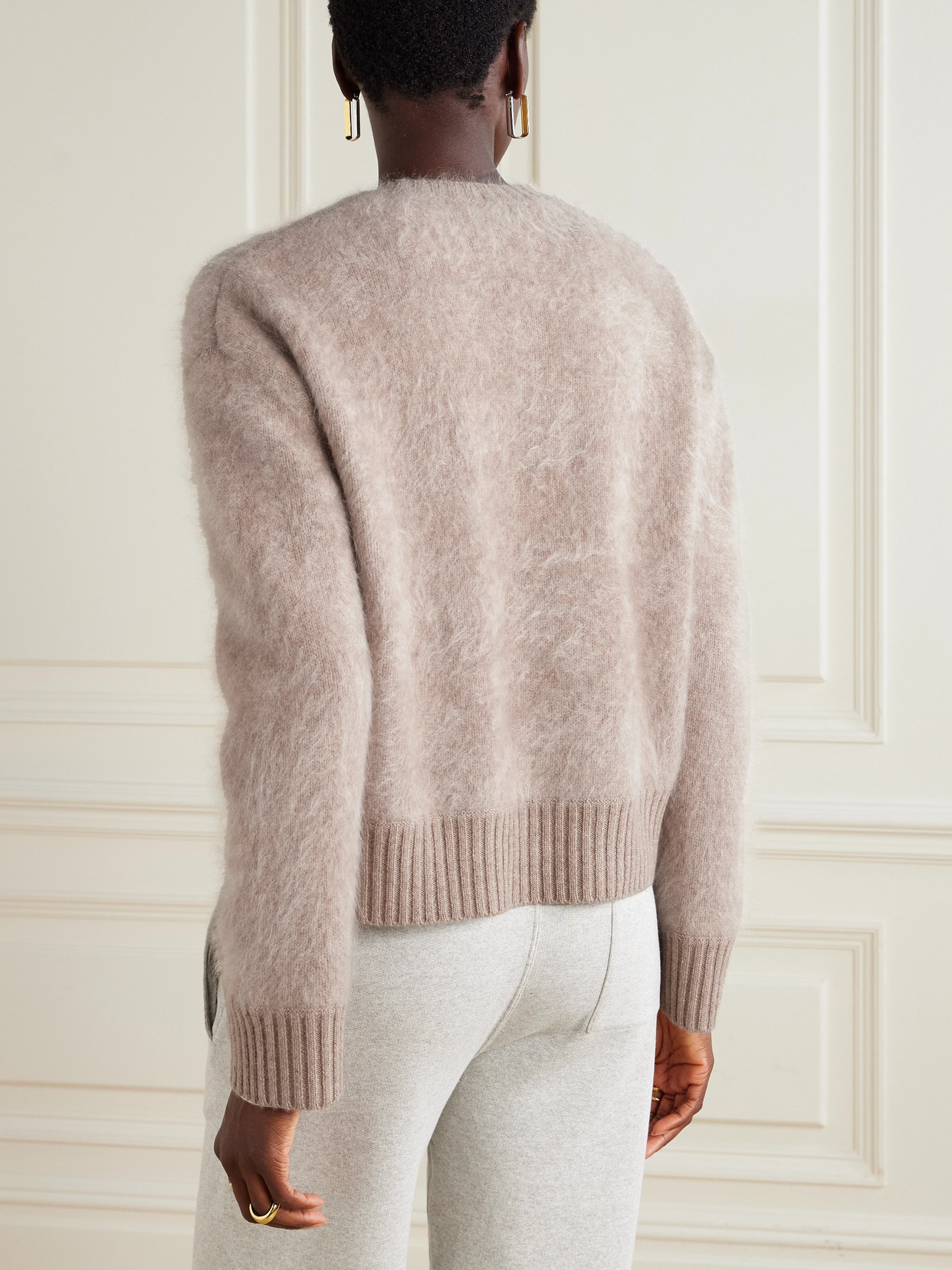 Halo Brushed-Cashmere Sweater