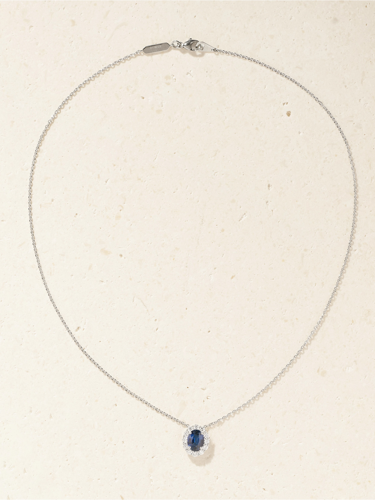 Garrard 1735 Platinum, Sapphire And Diamond Necklace In Gold