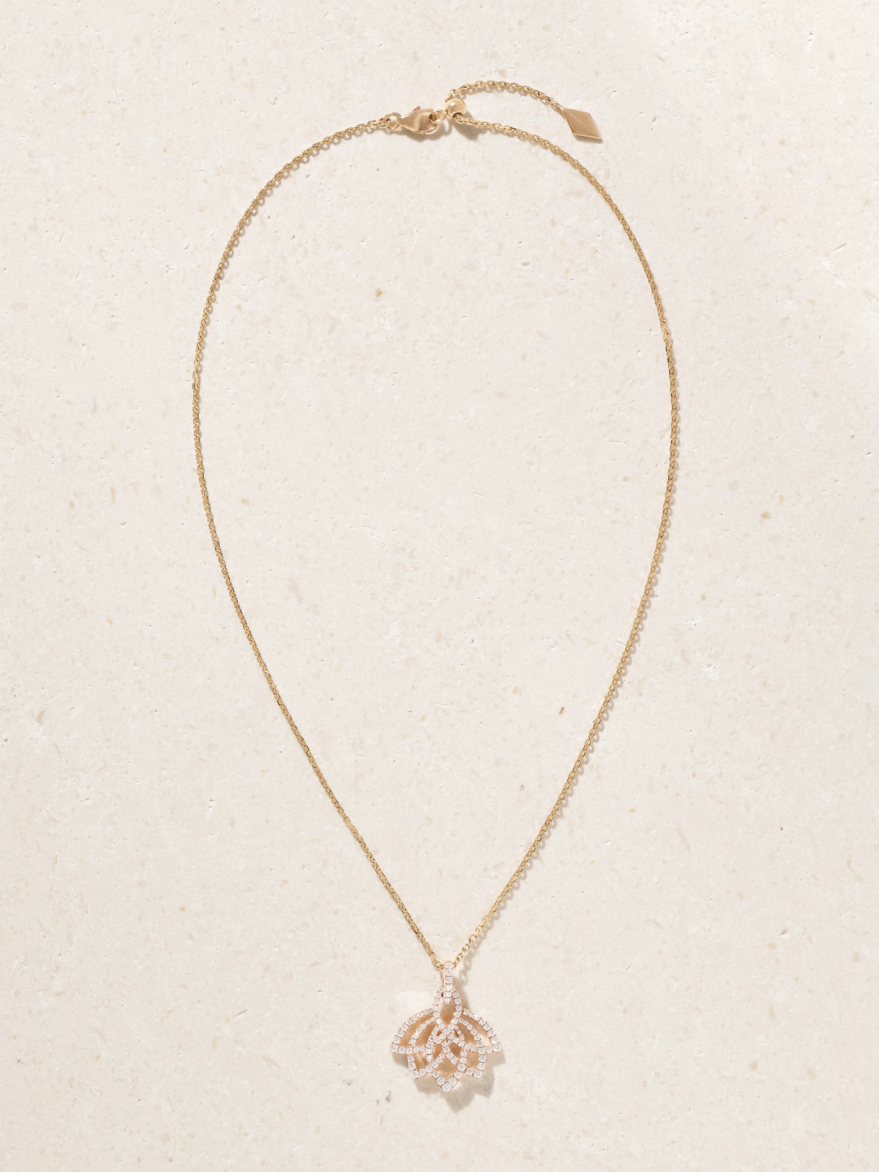 Garrard 18-karat Rose Gold And Diamond Necklace