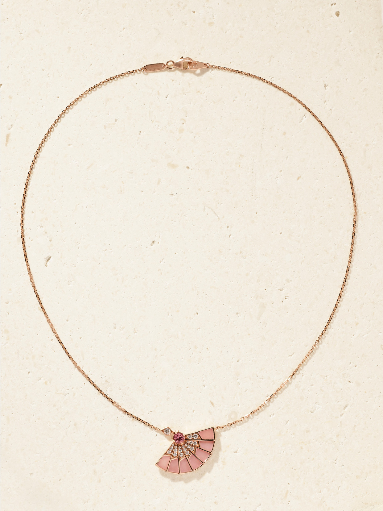 Garrard Fanfare Symphony 18-karat Rose Gold Multi-stone Necklace