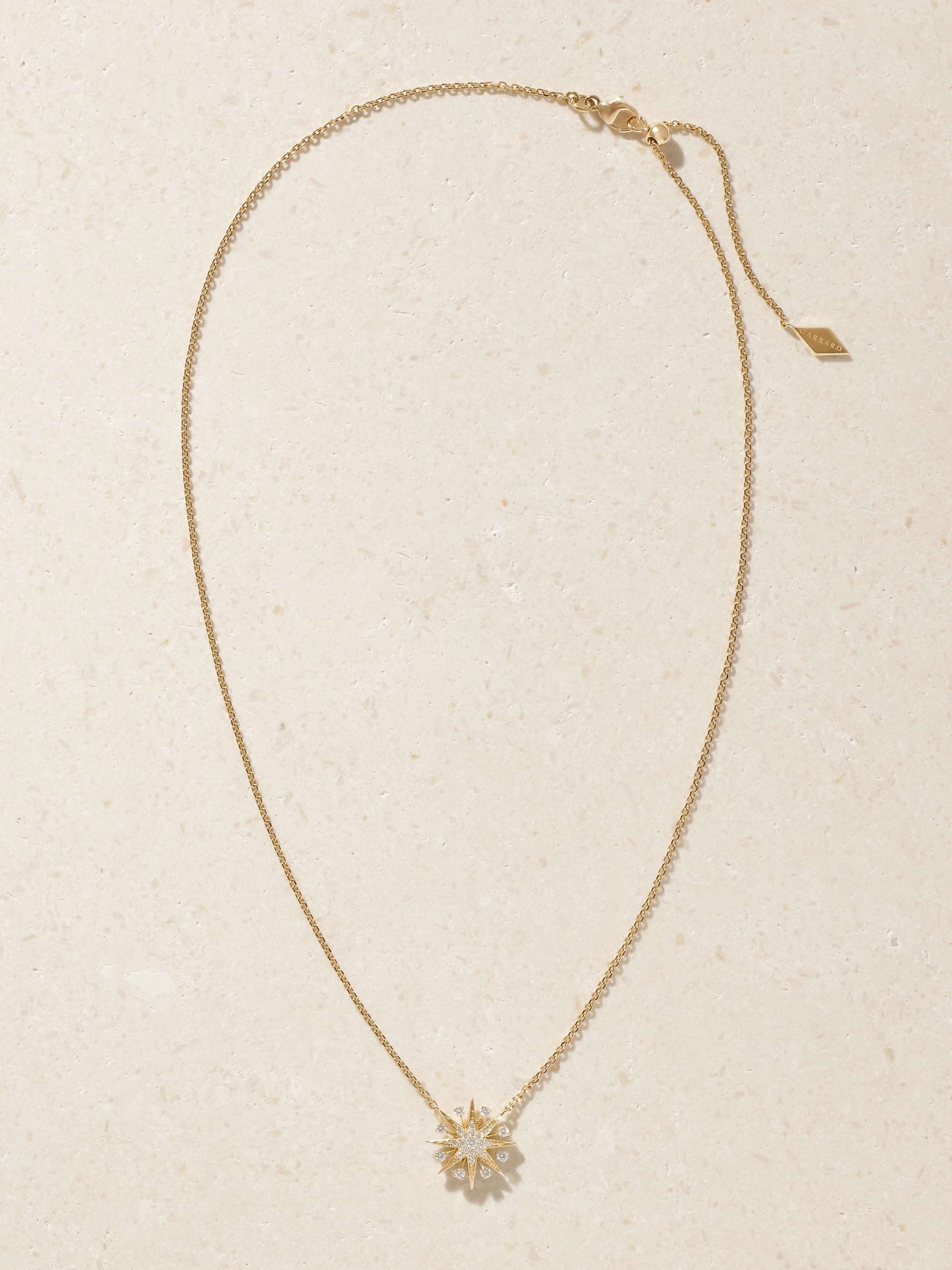 GARRARD Starlight Mini Icon 18-karat gold and diamond necklace 