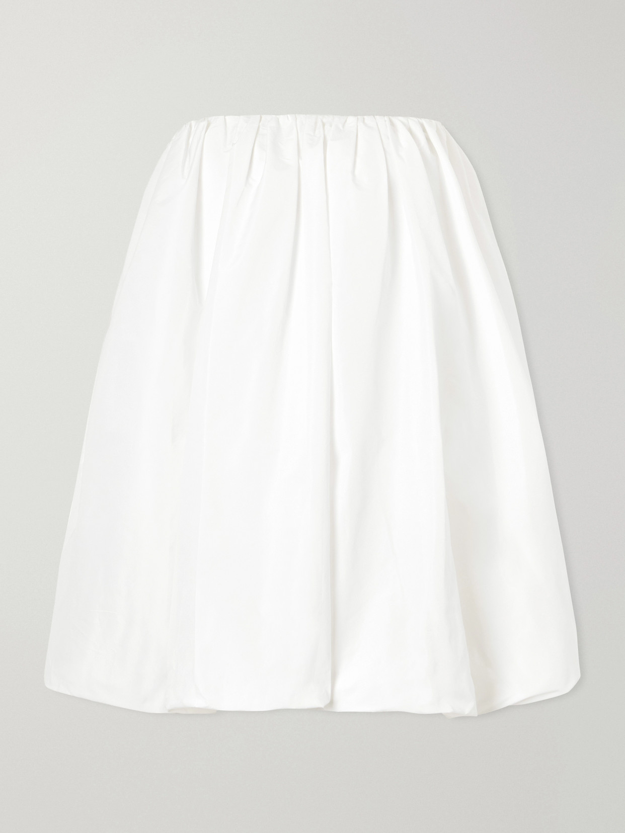 Patou Bloomer Faille Mini Dress In White