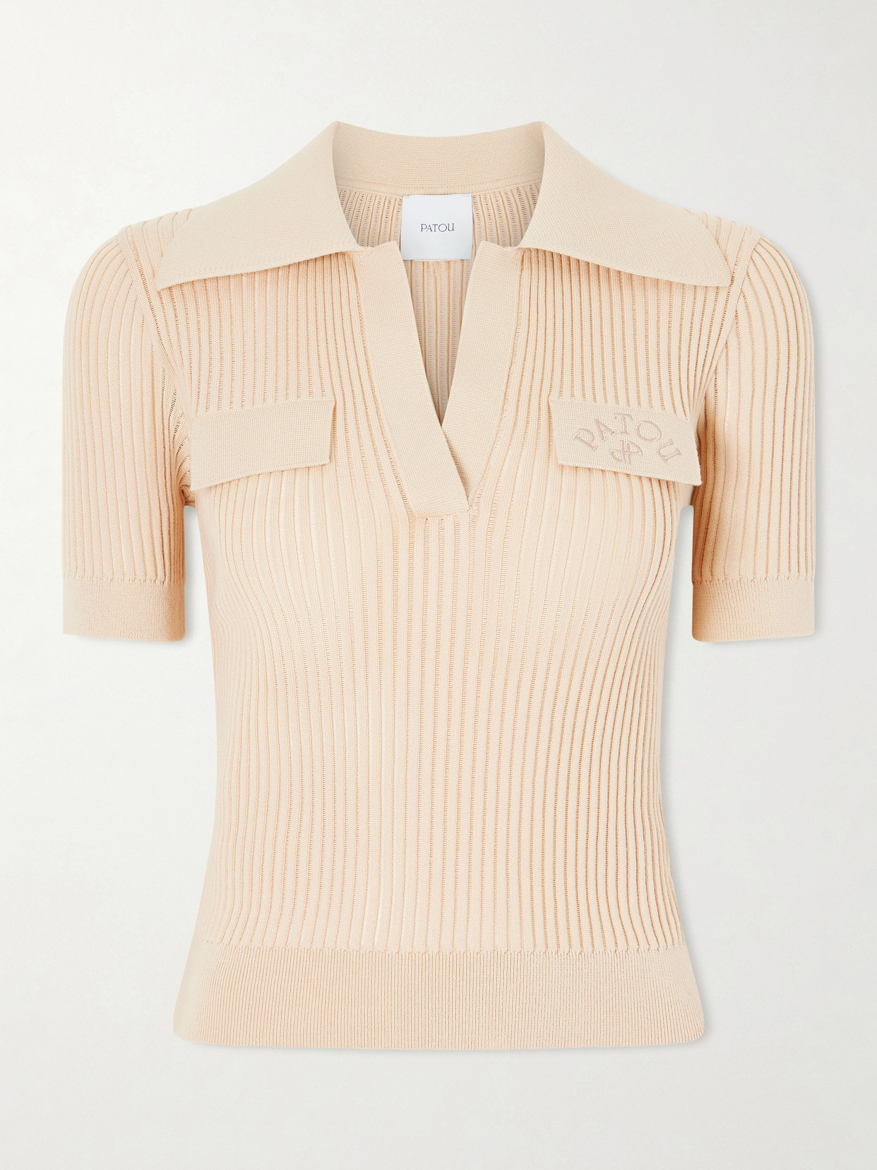 Ribbed Cotton Polo