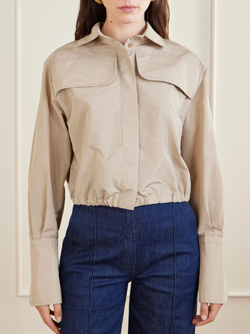 Patou Cropped shell shirt