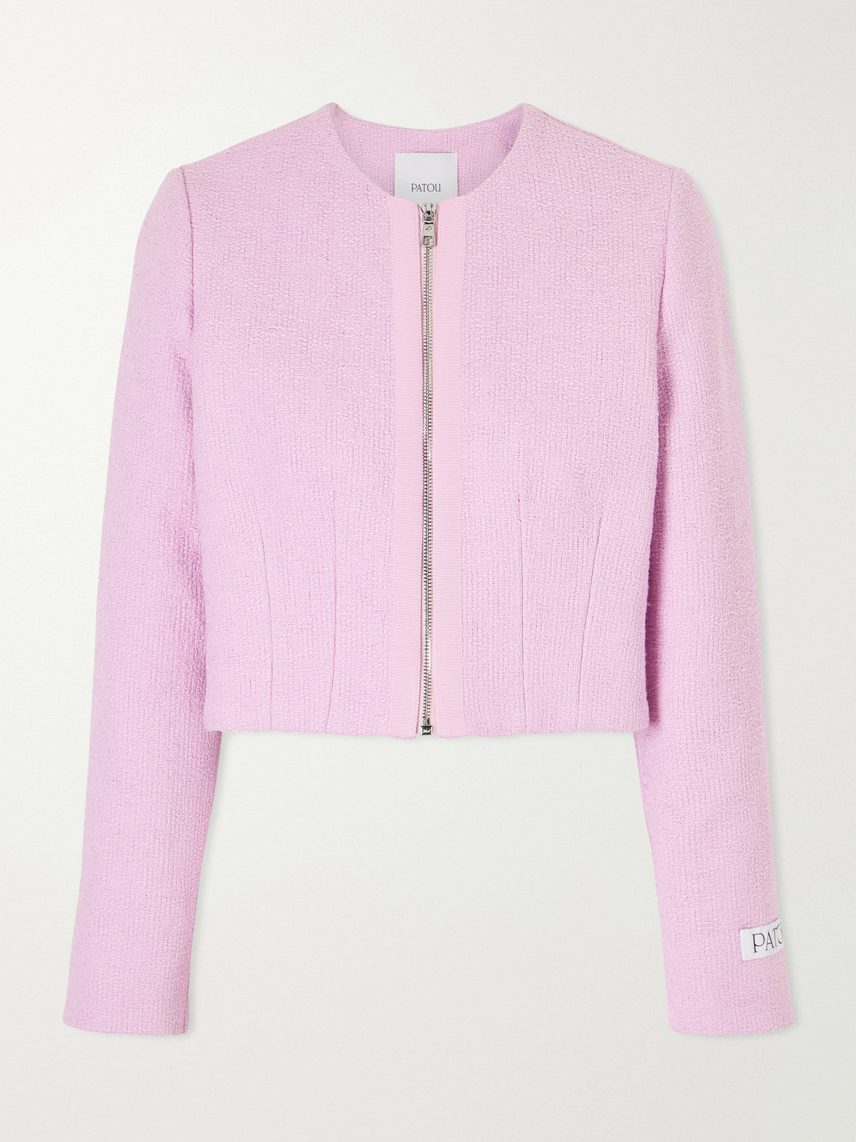 Patou Cotton-blend Tweed Jacket In Pink