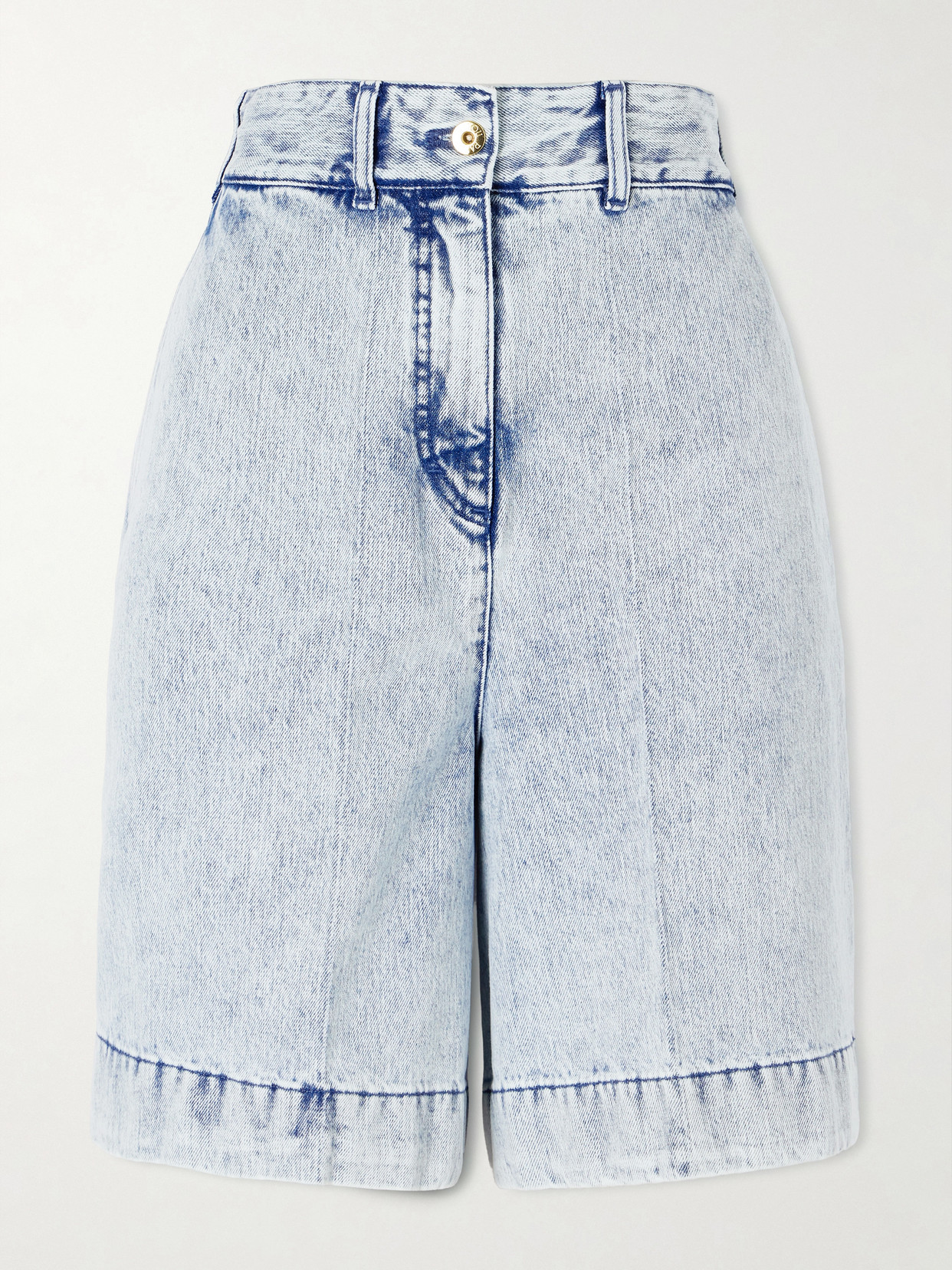 Patou Denim Bermuda Shorts In Blue