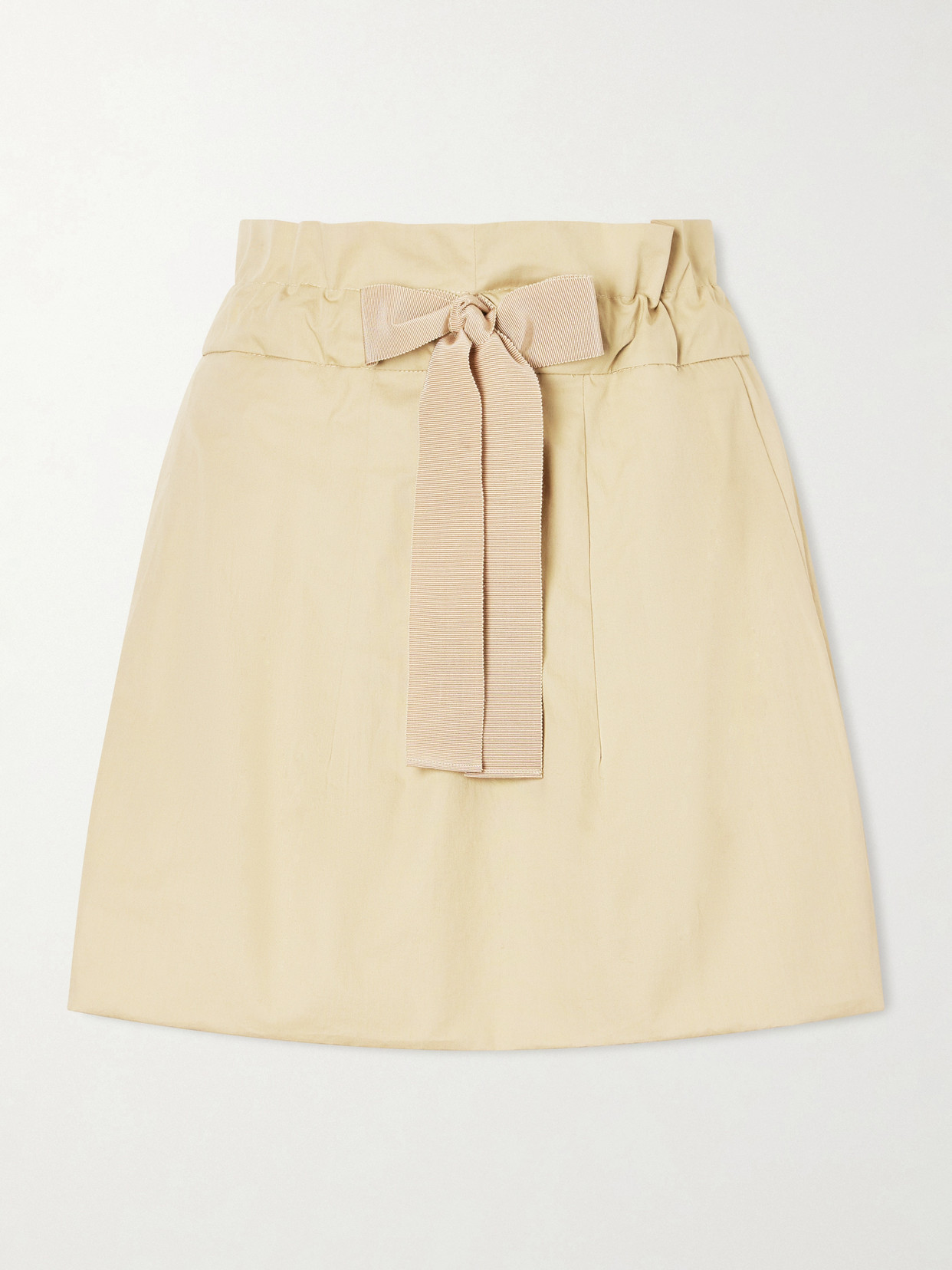 Bloomer Grosgrain-Trimmed Cotton Mini