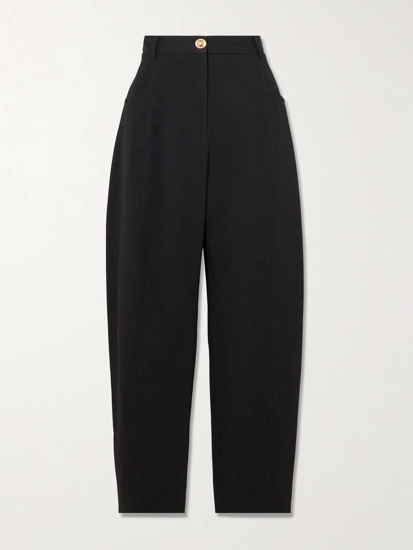 Blazé Milano Embellished Paneled Twill Tapered Pants