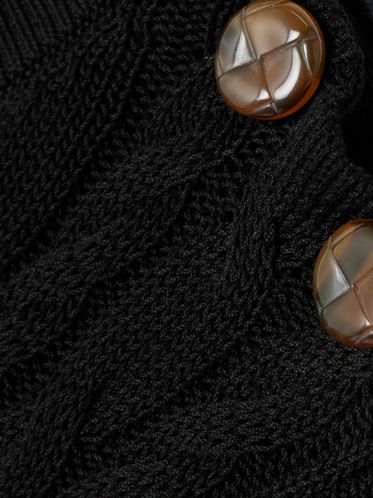 Blazé Milano - Button-Embellished Cable-Knit Cotton Sweater