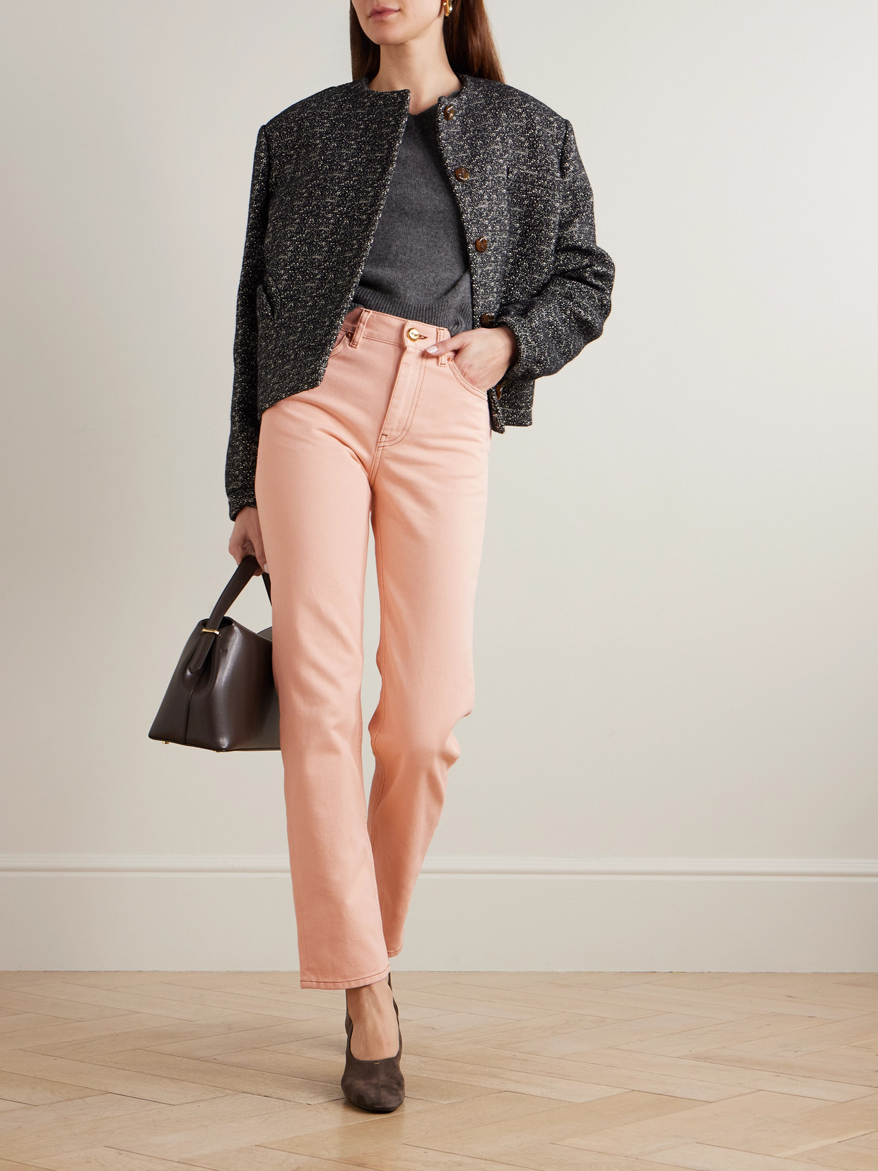 Blazé Milano - Clapotis Paso Cropped High-Rise Straight-Leg Jeans