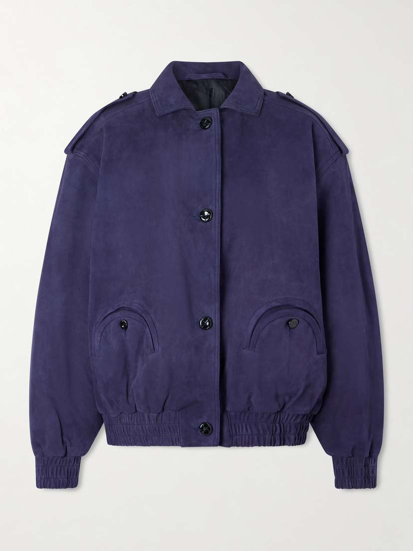 Blazé Milano Viva Charlie Padded Suede Bomber Jacket