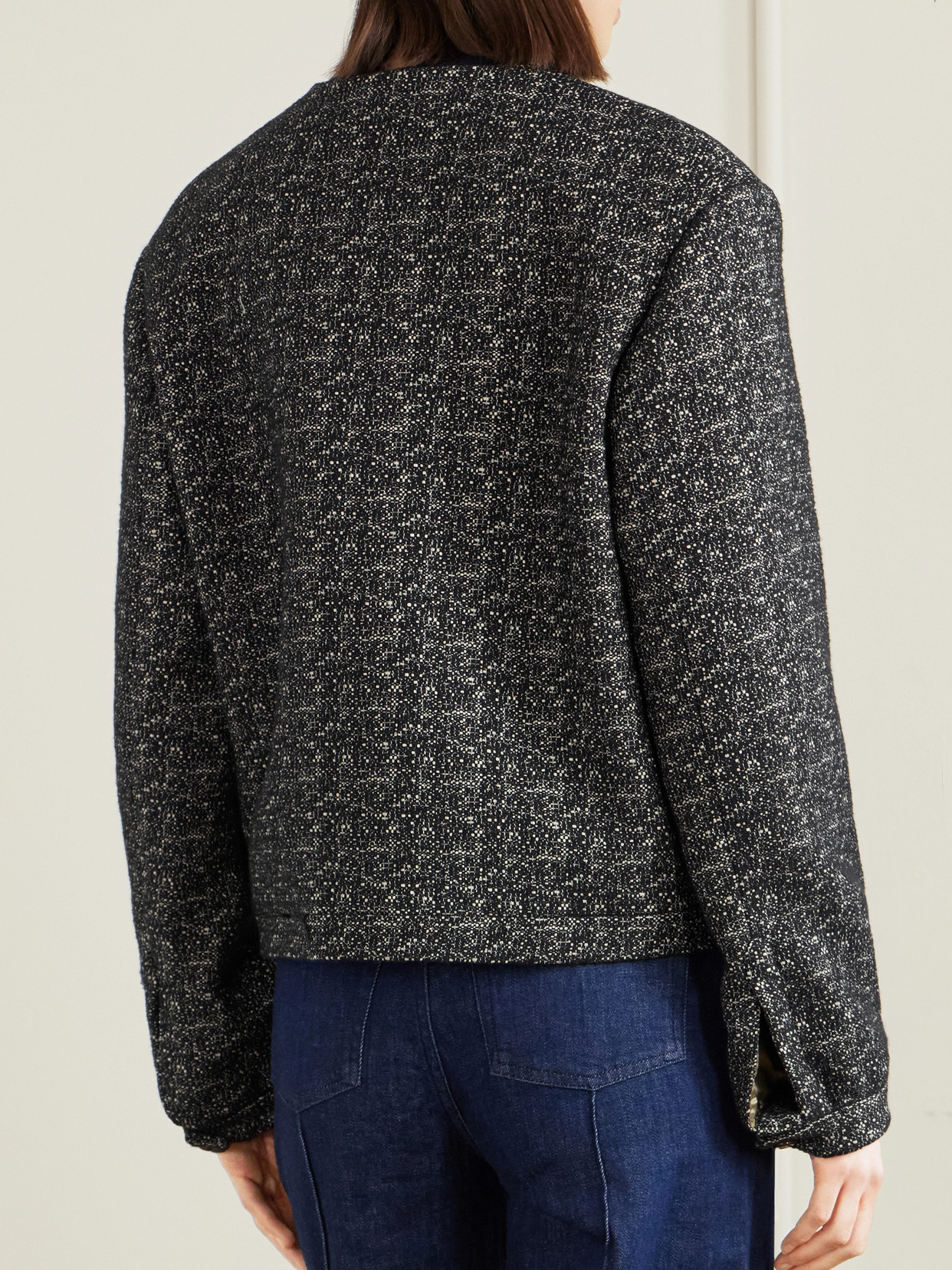 Blazé Milano - Antalya Gliss Cropped Cotton-Blend Tweed Jacket