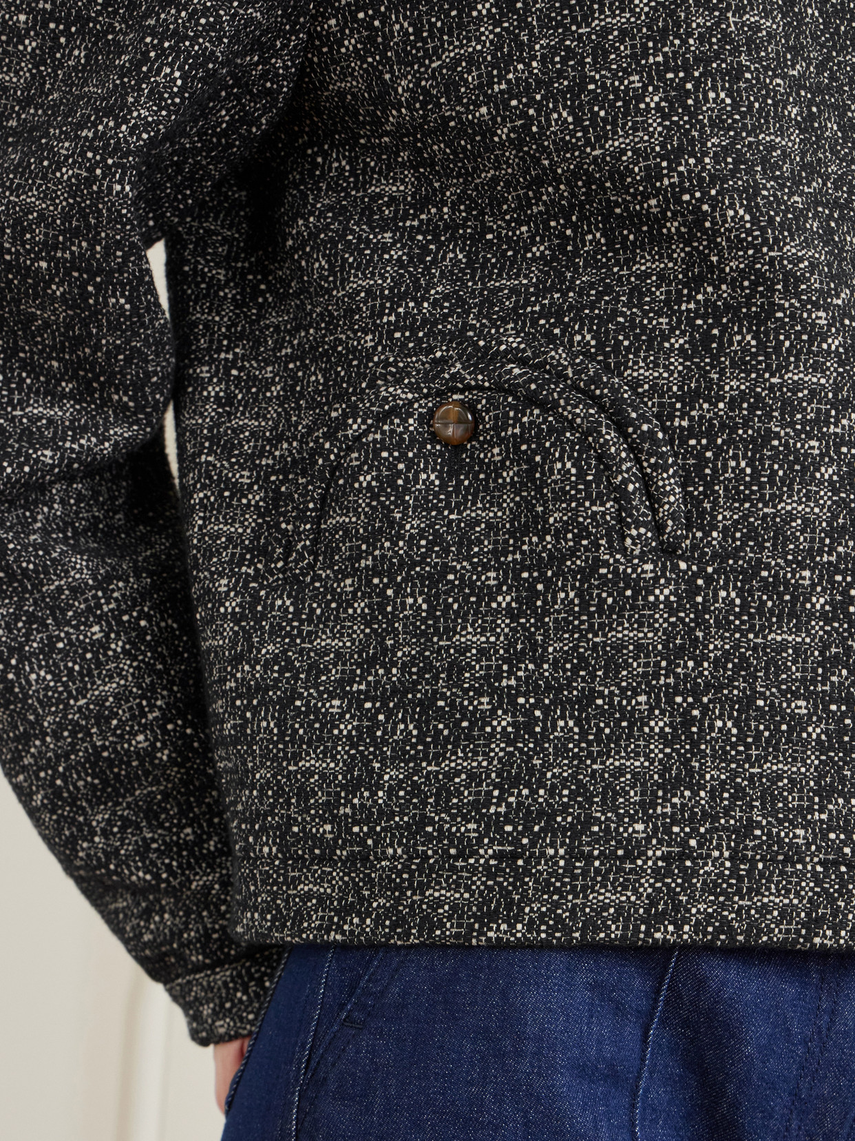 Blazé Milano - Antalya Gliss Cropped Cotton-Blend Tweed Jacket