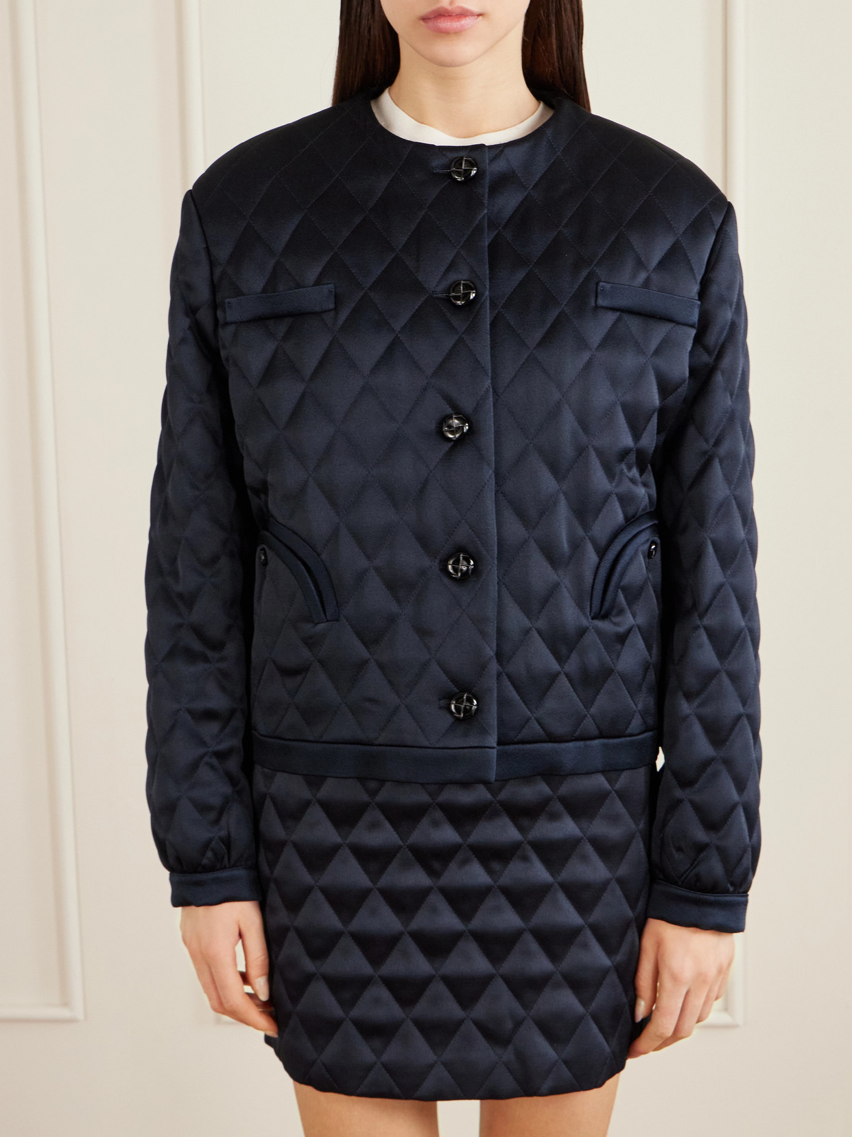 Blazé Milano - Gliss Cropped Quilted Jacket