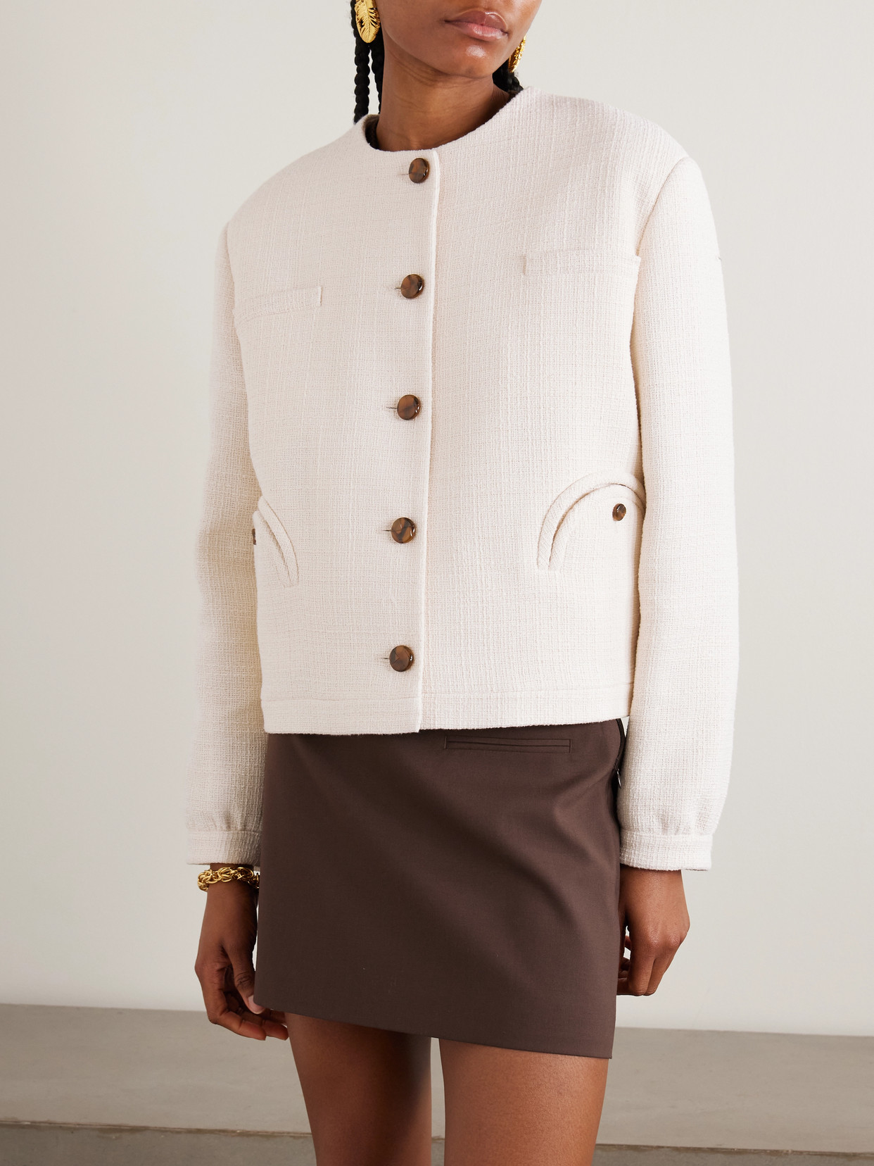 Blazé Milano - Missy Gliss Cotton-Blend Tweed Jacket