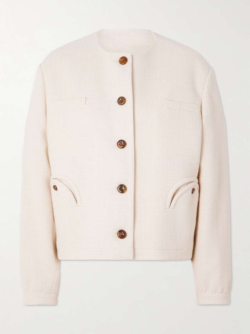 Blazé Milano Missy Gliss Cotton-blend Tweed Jacket