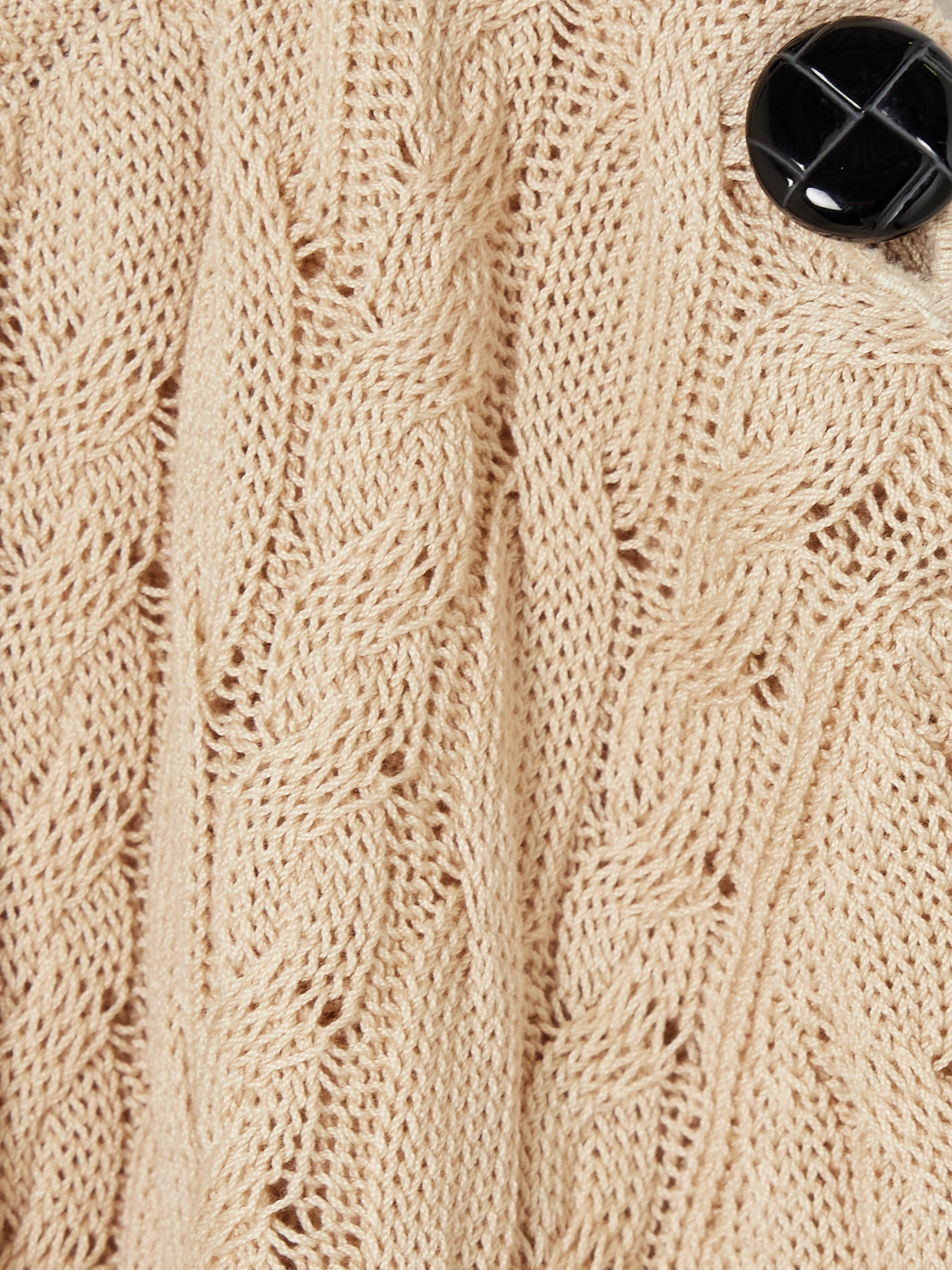 Blazé Milano - Button-Embellished Cable-Knit Cotton Sweater