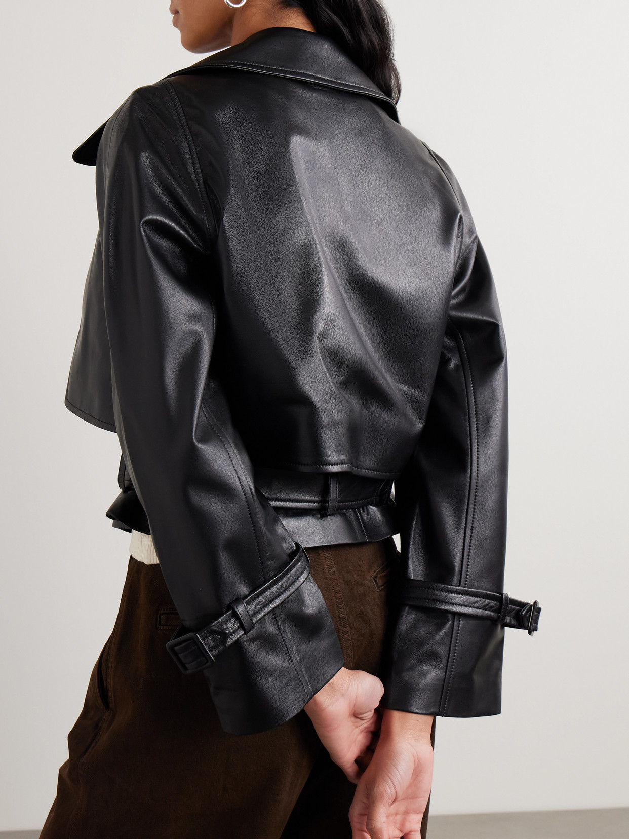 Hatti Cropped Belted Jacket