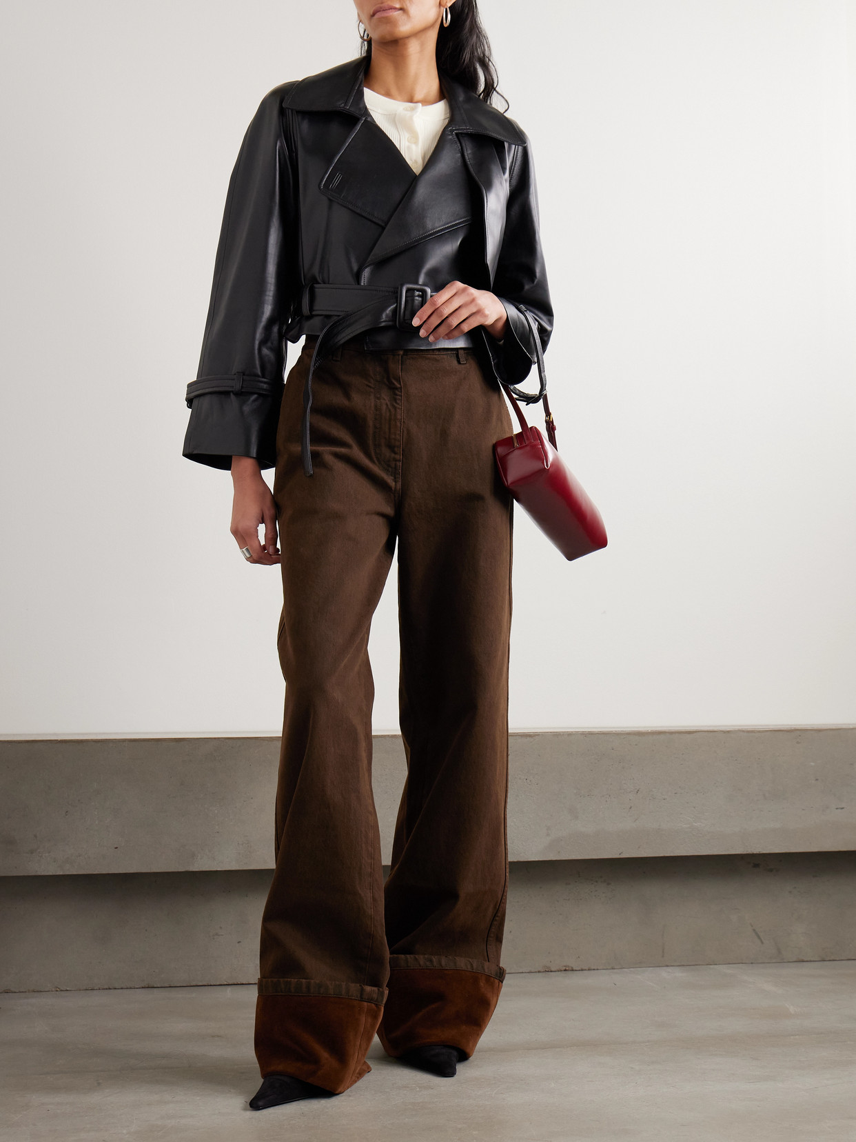 Hatti Cropped Belted Jacket