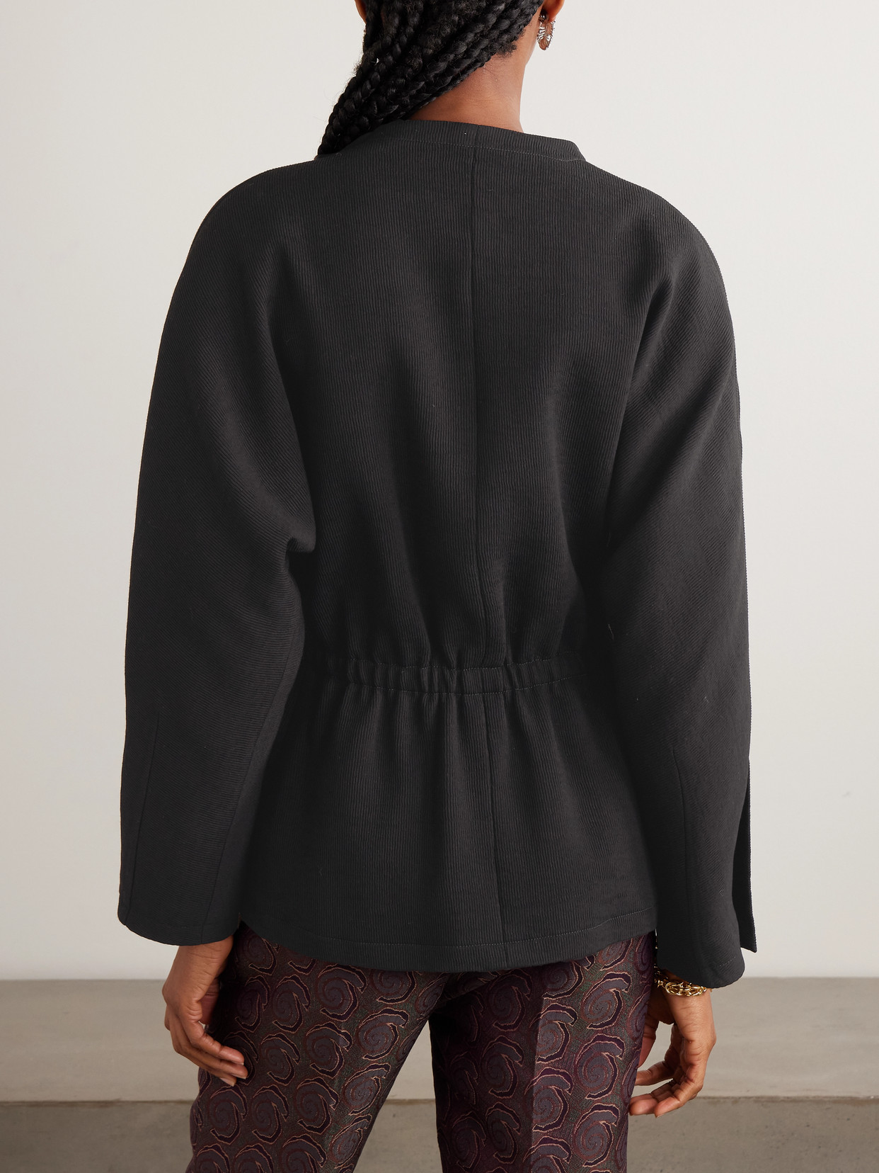 Blazé Milano - Carol Belted Ribbed-Knit Jacket